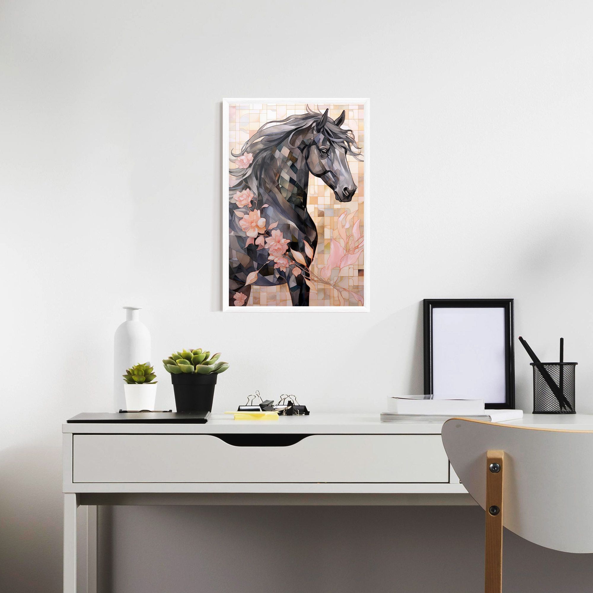 Mosaic Painting Horse mockup 7