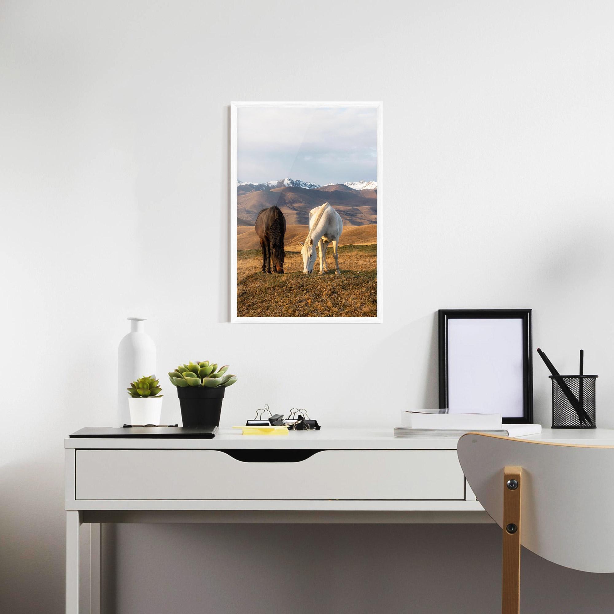 Poster Înrămat Mountain Horses mockup 7