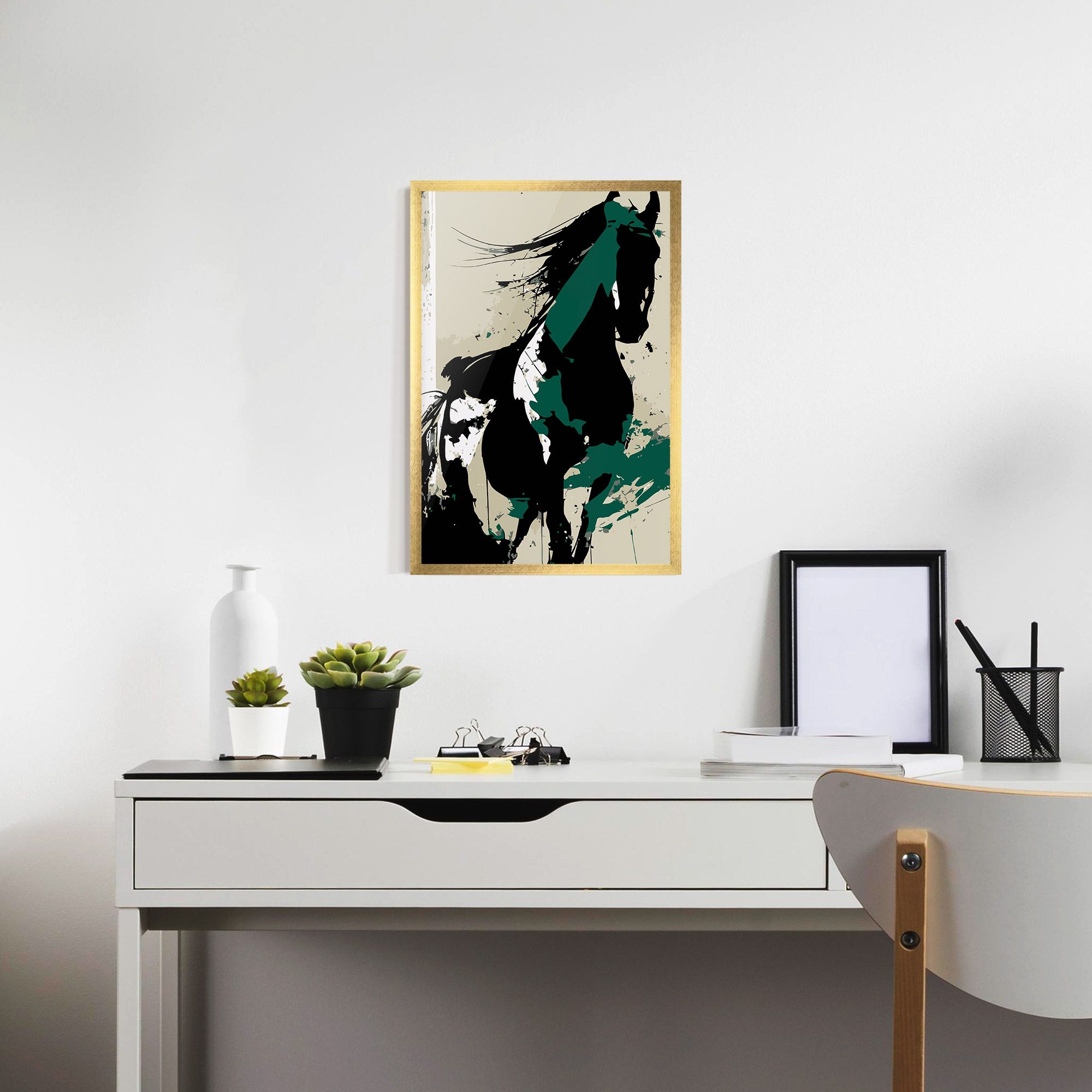 Black Green Horse mockup 7