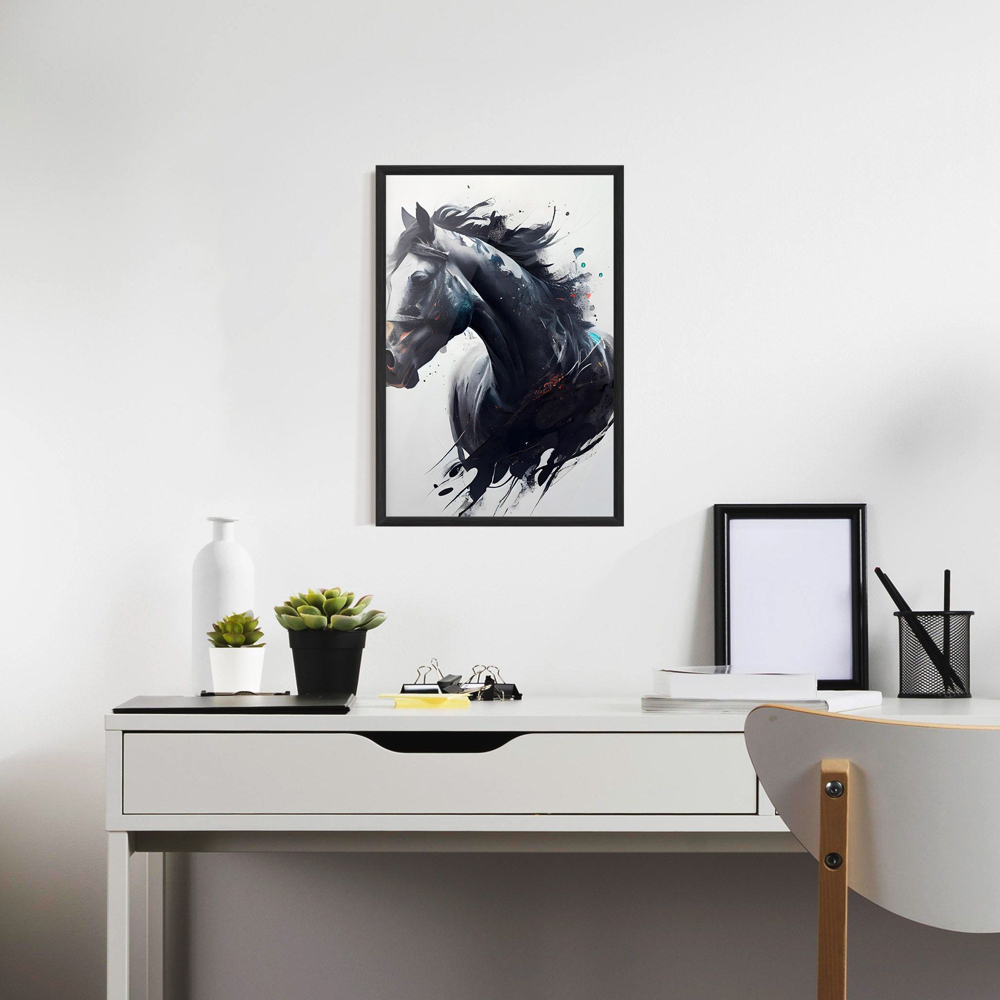 Black Paint Horse mockup 7