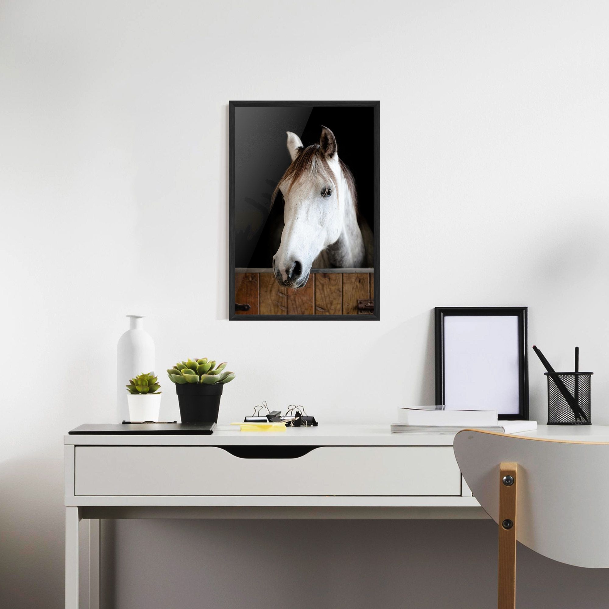 Grey Horse Head mockup 7
