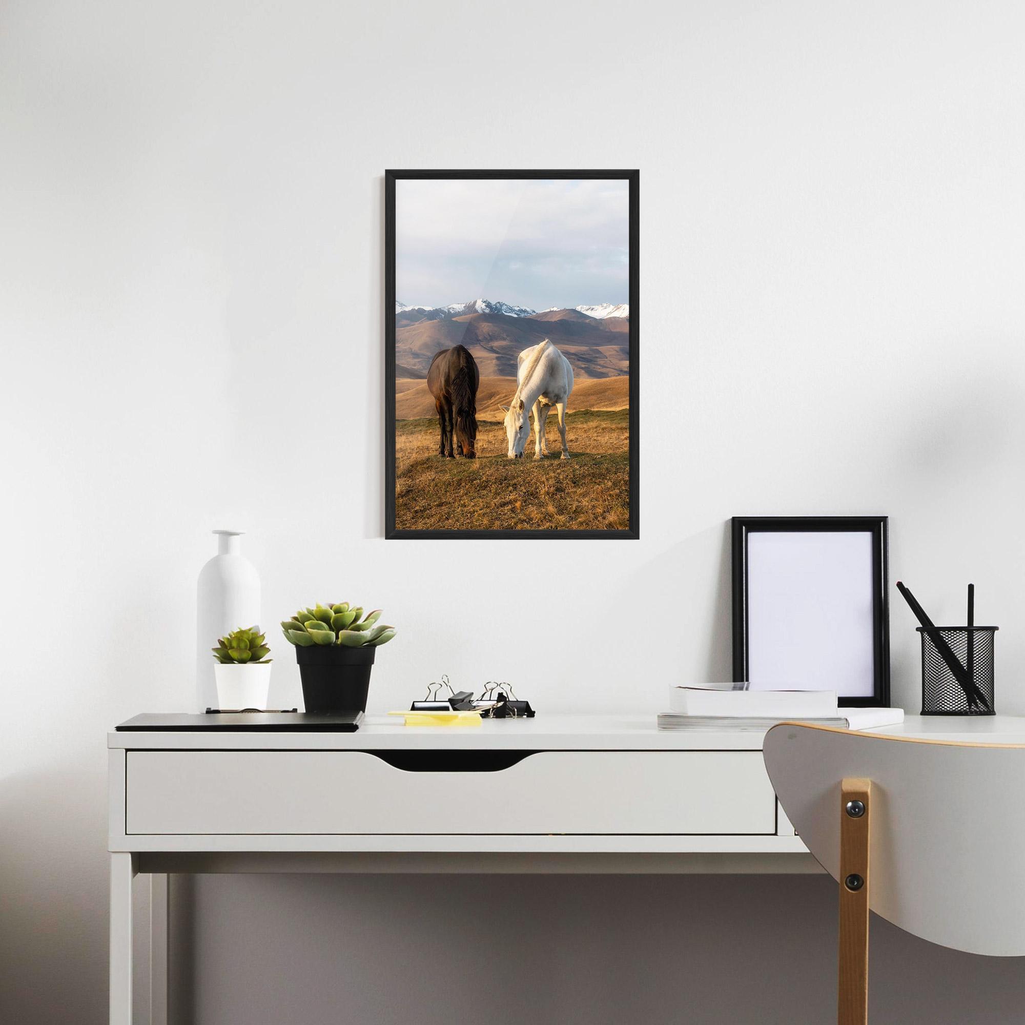 Poster Înrămat Mountain Horses mockup 7