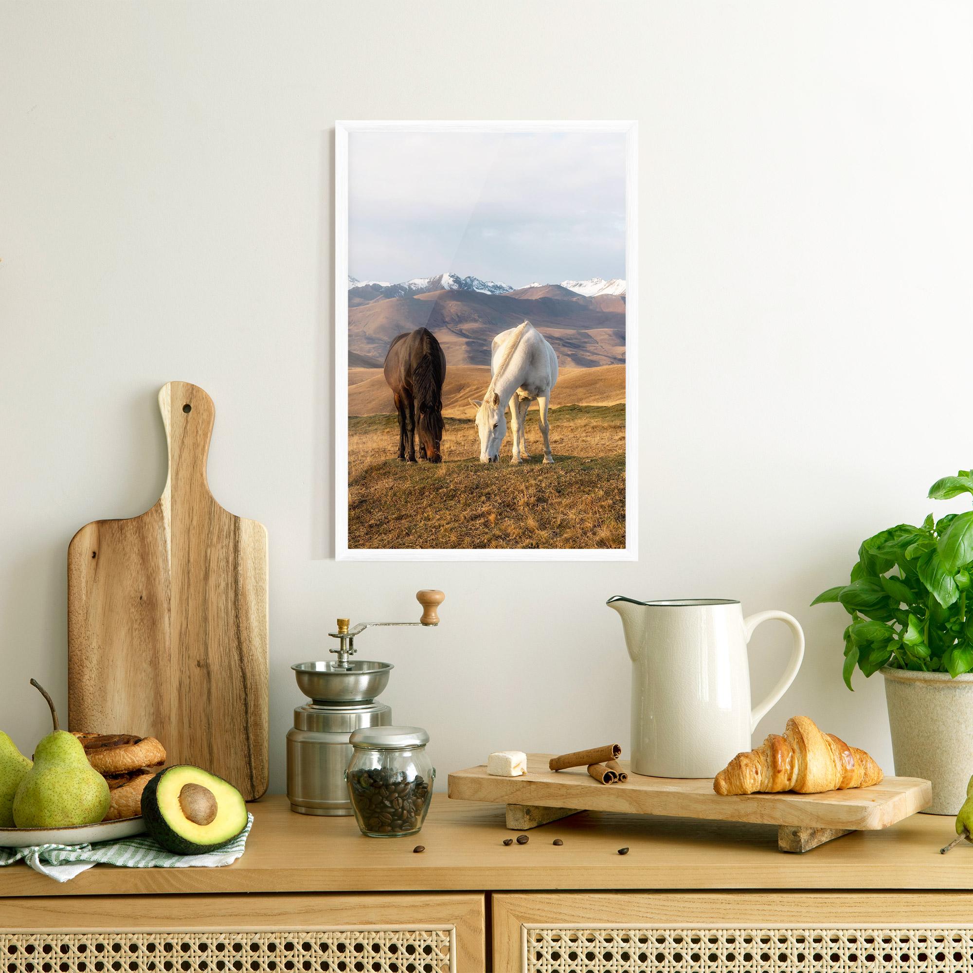 Poster Înrămat Mountain Horses mockup 8