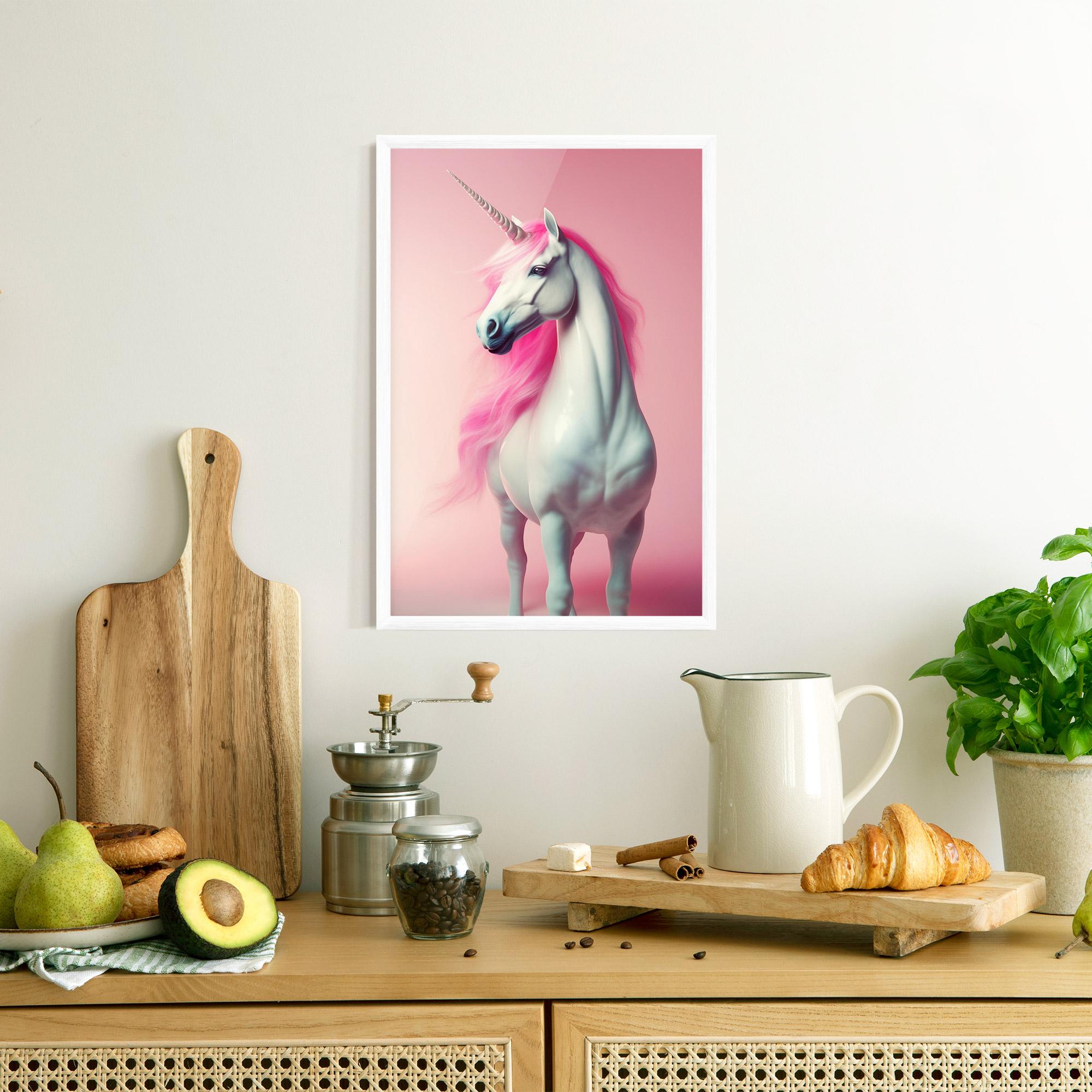 Poster Înrămat Pink Unicorn mockup 8