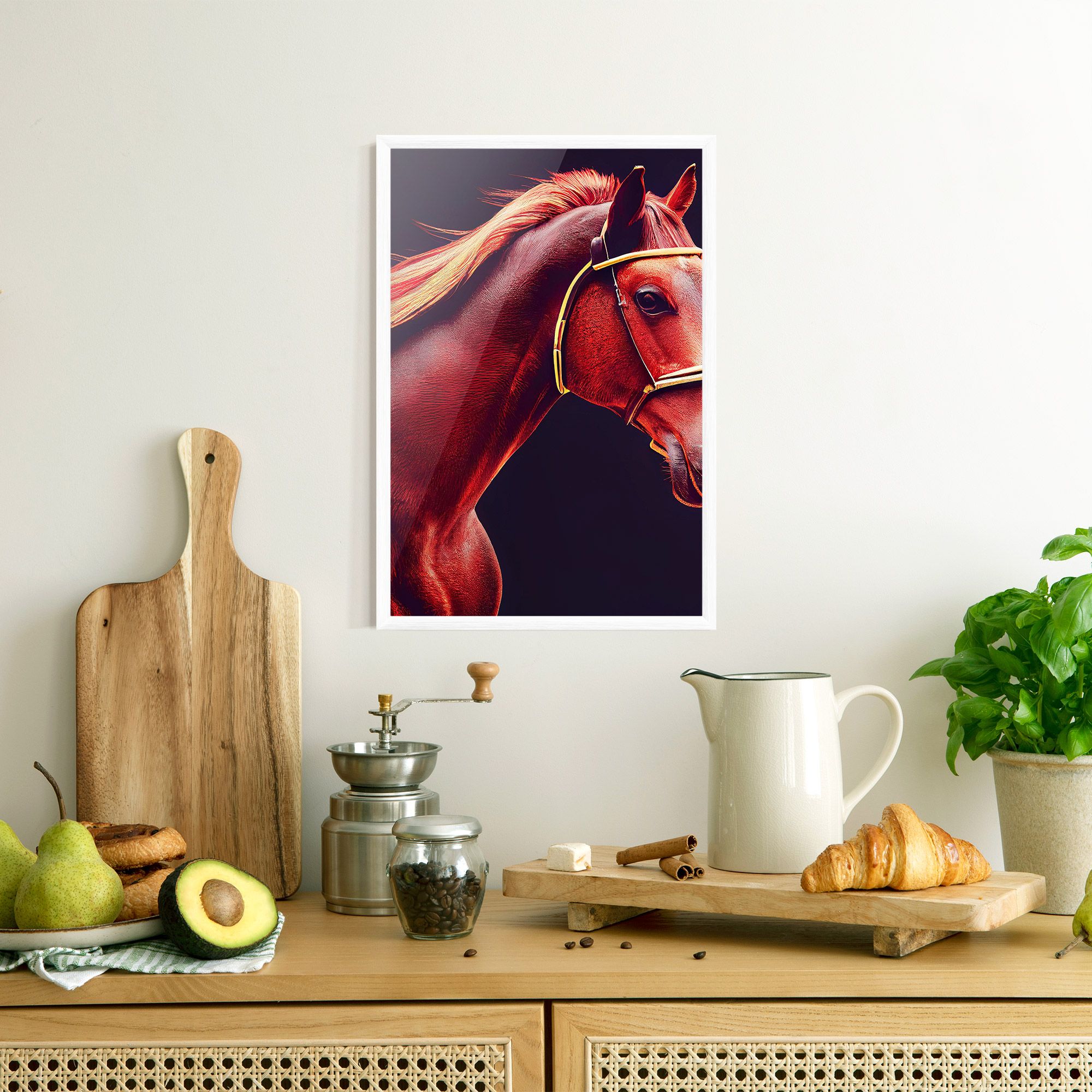 Red Horse Portrait mockup 8
