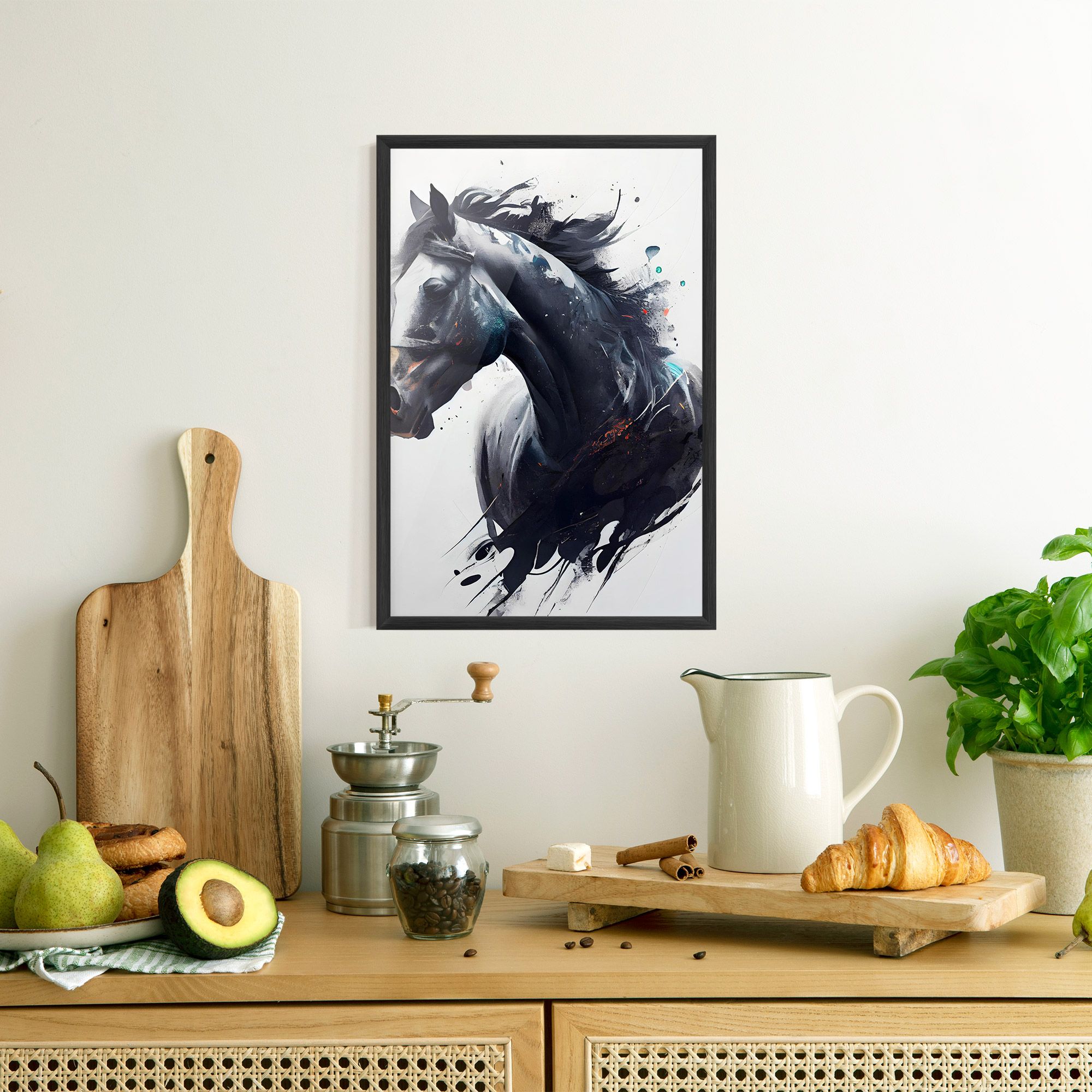 Black Paint Horse mockup 8