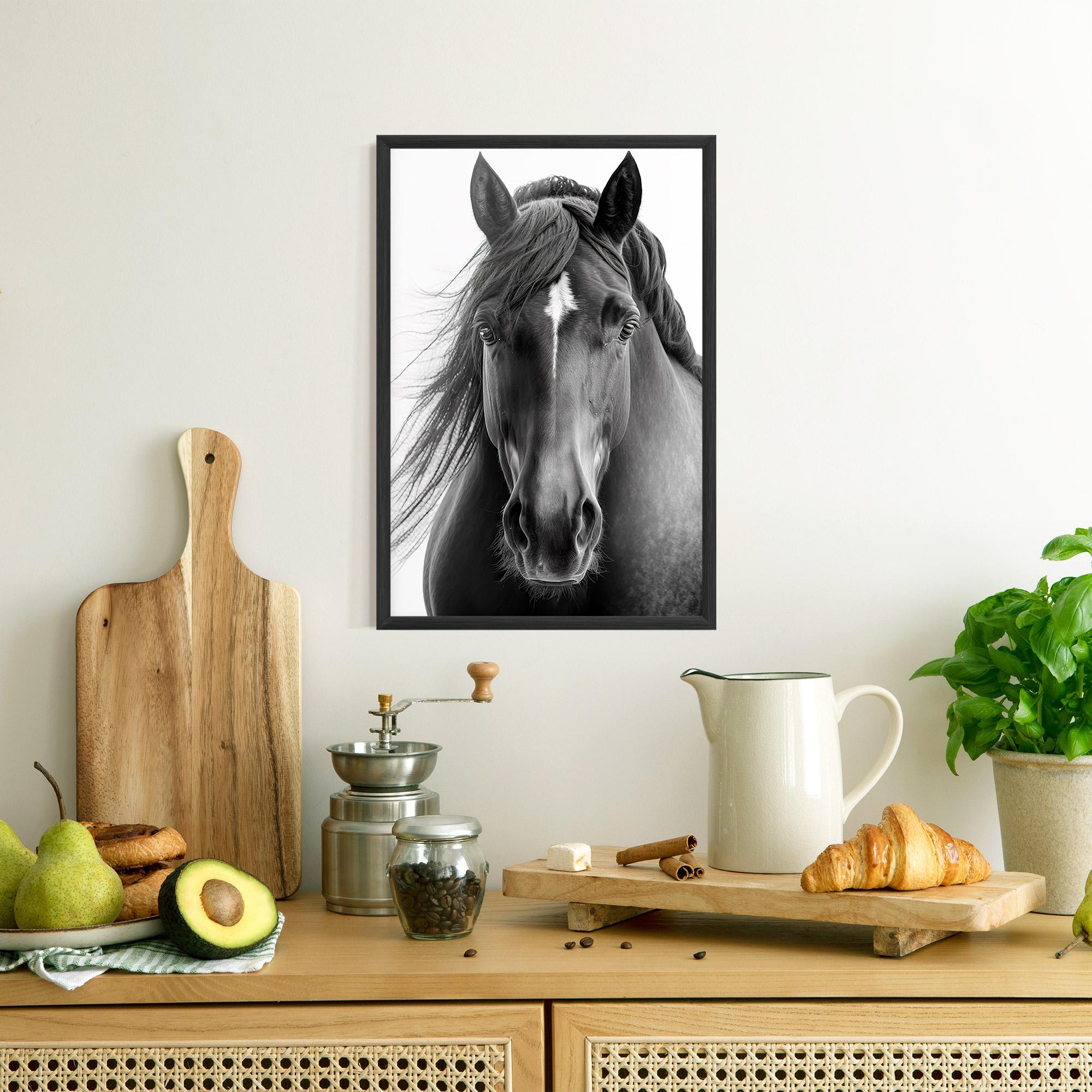 Poster Înrămat Close Up Horse mockup 8