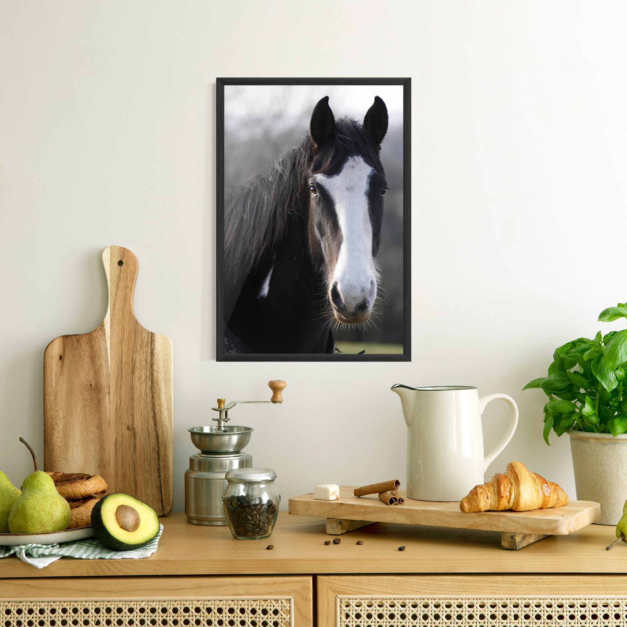 Horse Black Portrait mockup 8