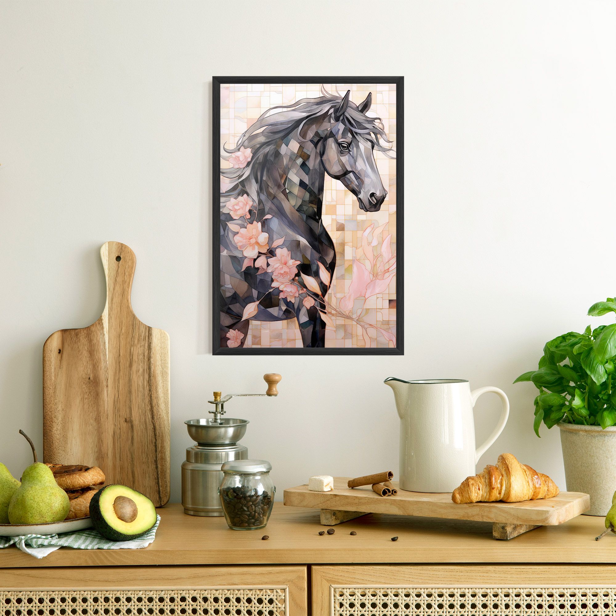 Mosaic Painting Horse mockup 8