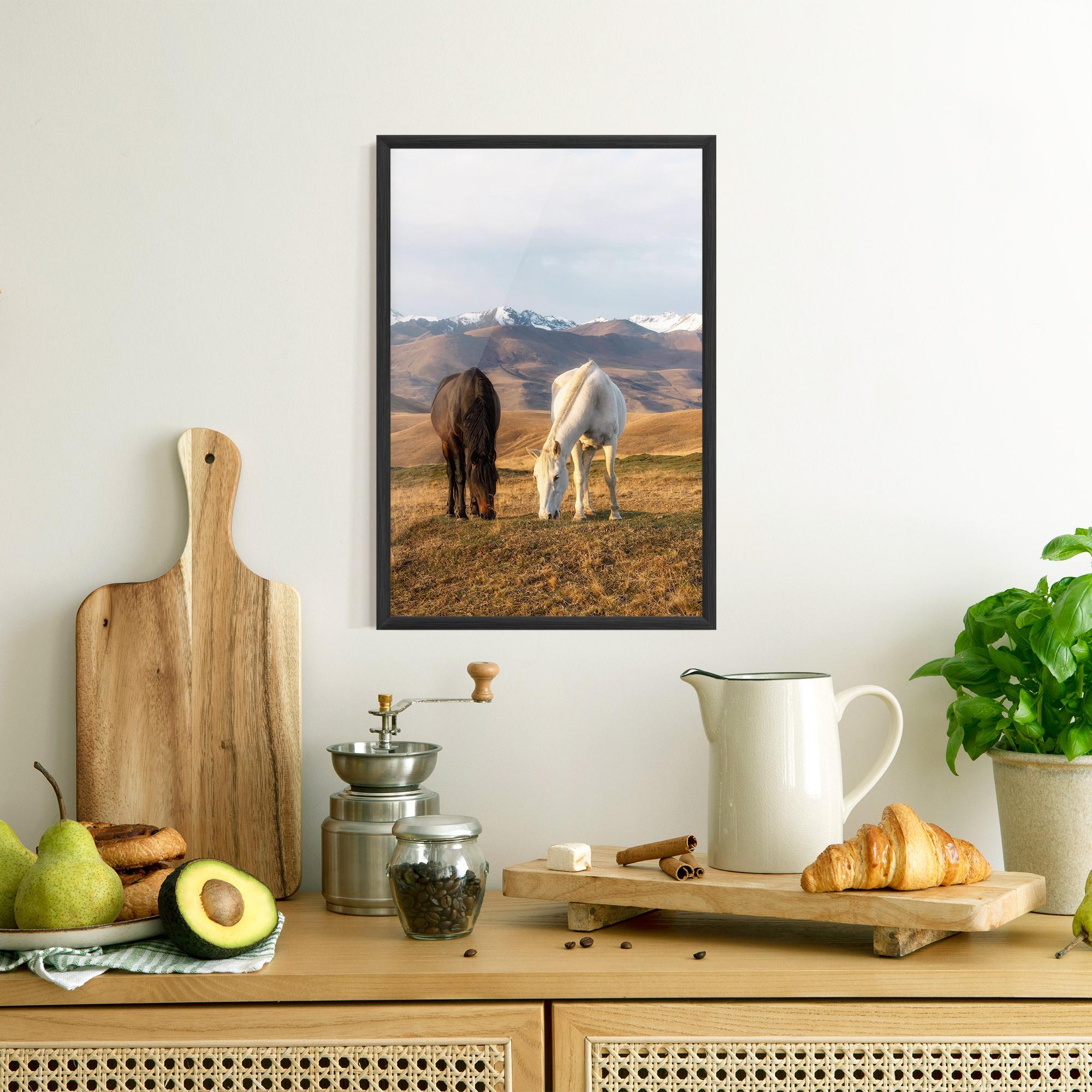 Poster Înrămat Mountain Horses mockup 8