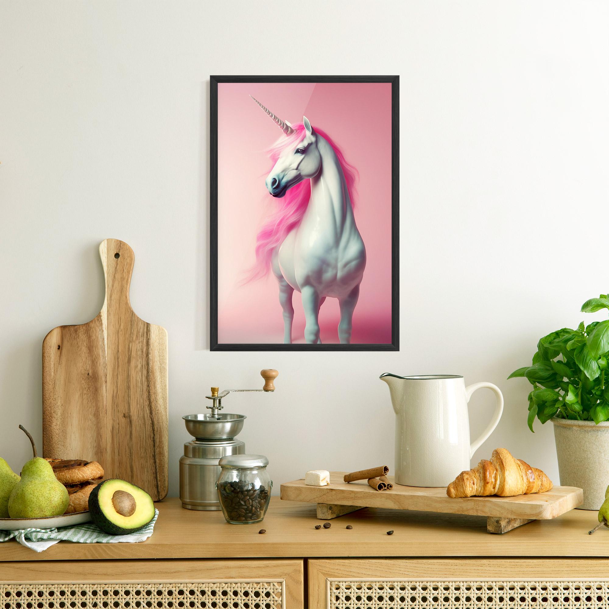 Poster Înrămat Pink Unicorn mockup 8