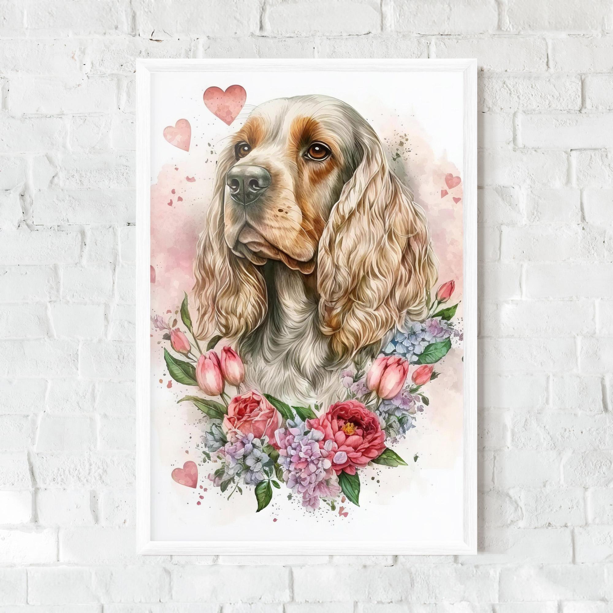 Poster Înrămat Cute Little Cocker mockup 0