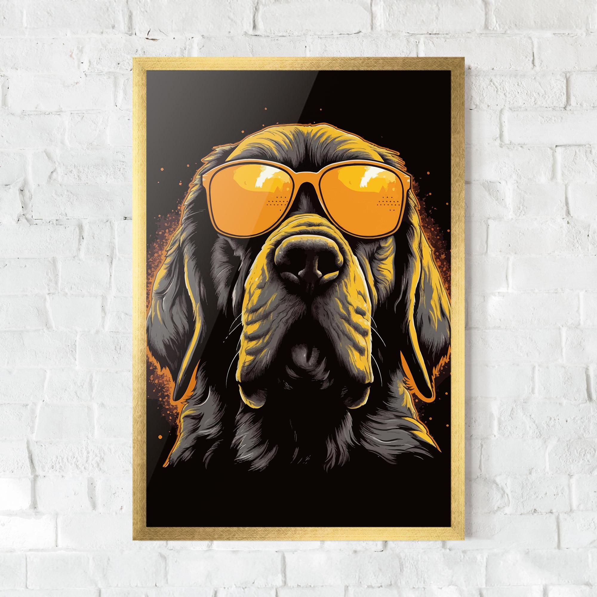 Poster Înrămat Coolest Dog mockup 0
