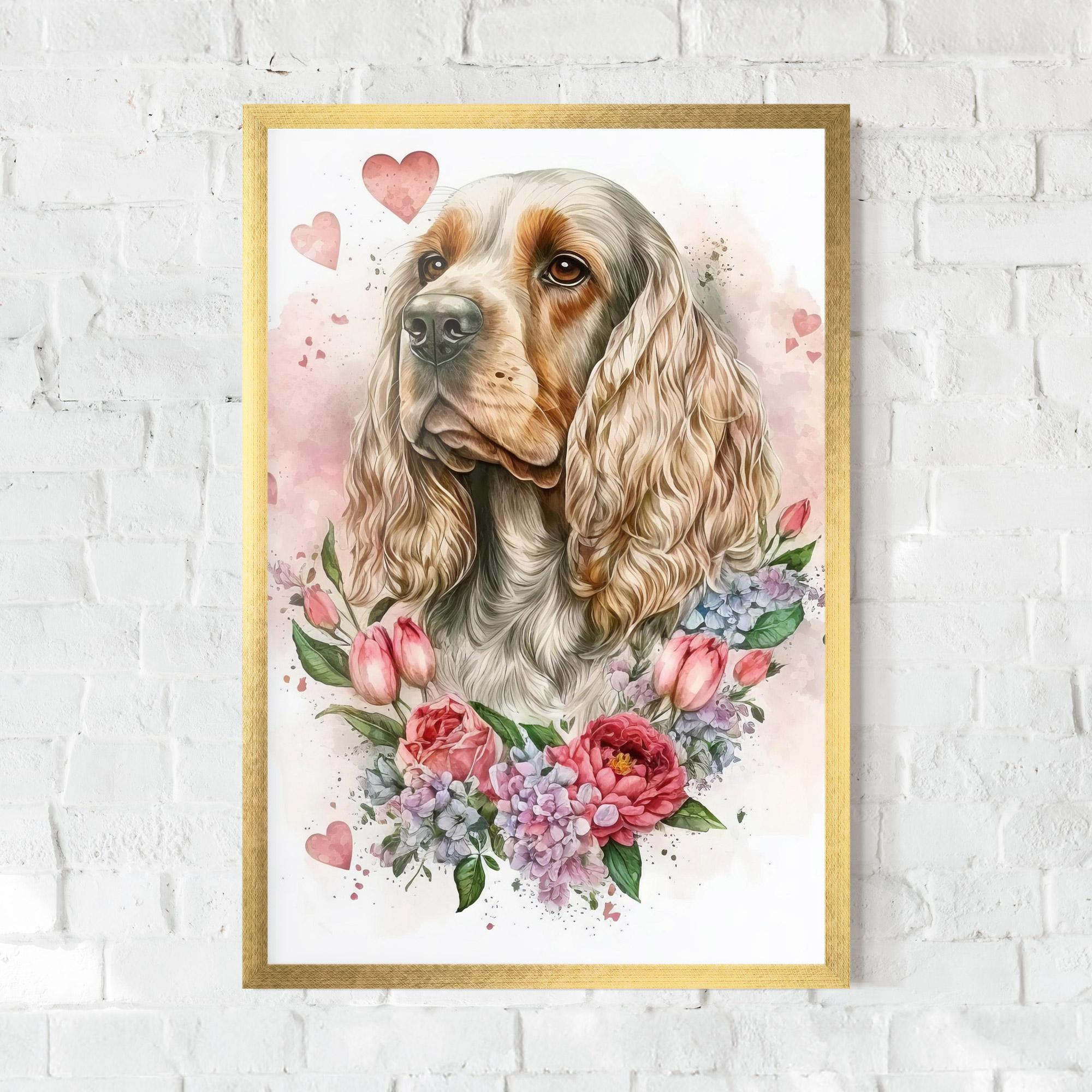 Poster Înrămat Cute Little Cocker mockup 0