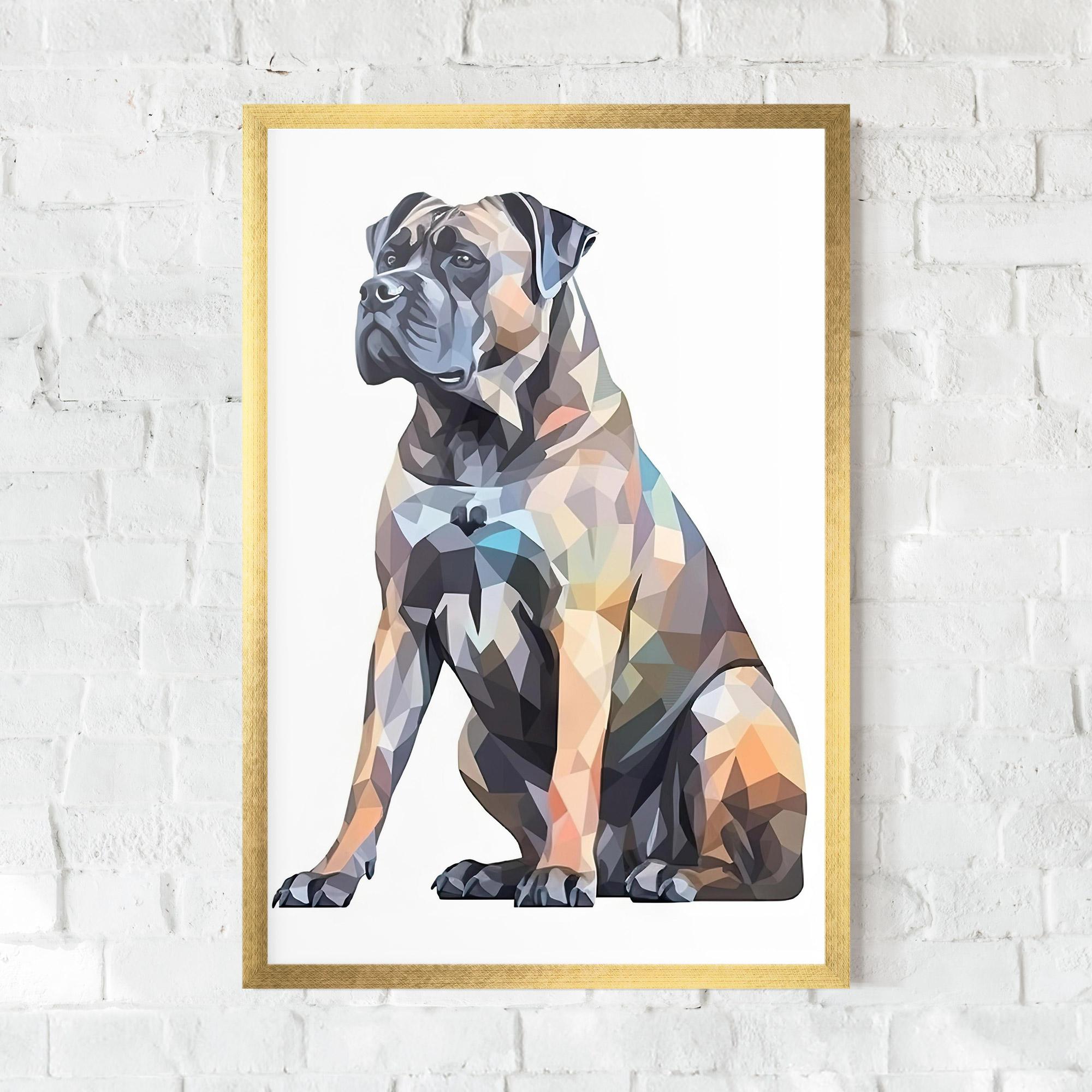 Poster Înrămat Watercolor Cane Corso mockup 0