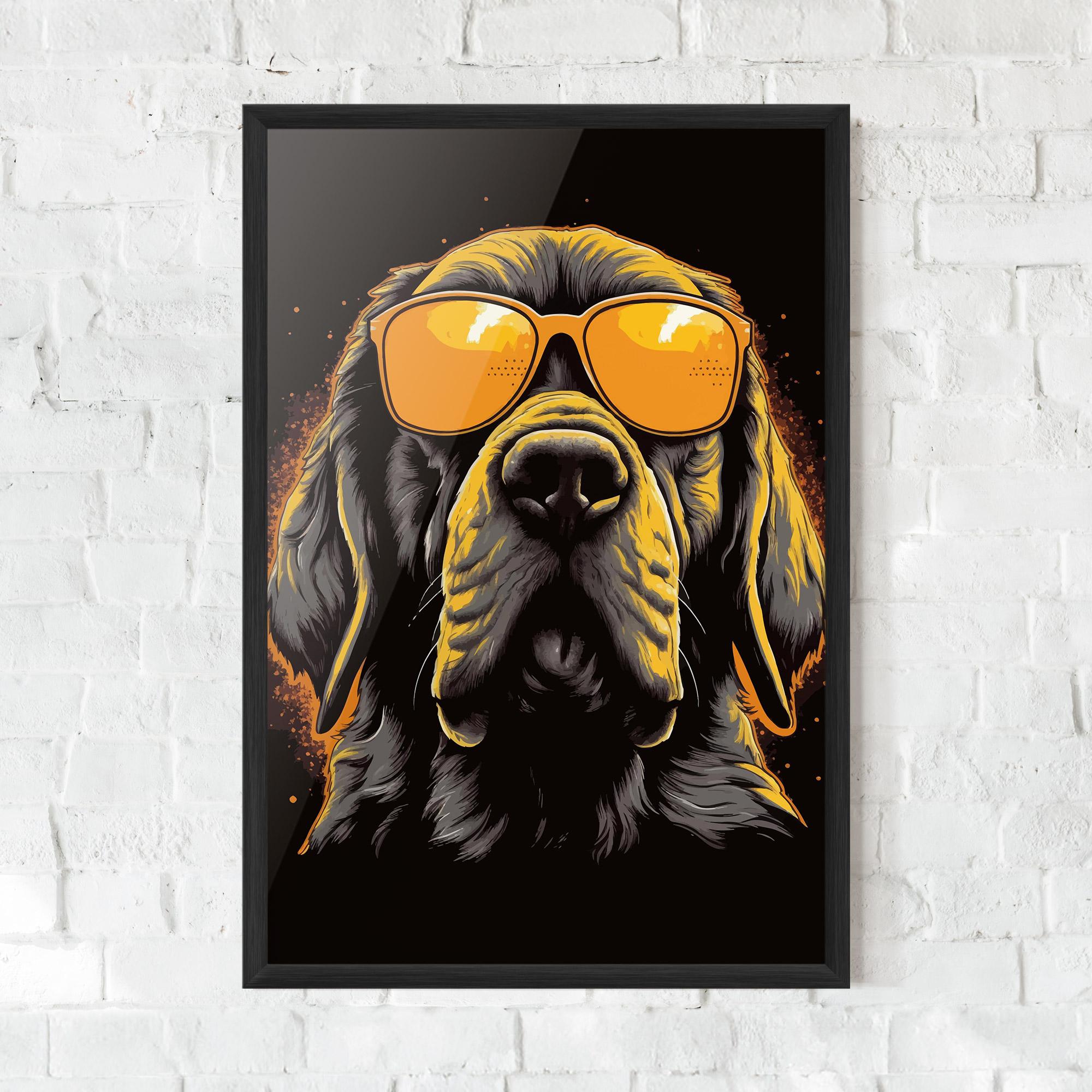 Poster Înrămat Coolest Dog mockup 0