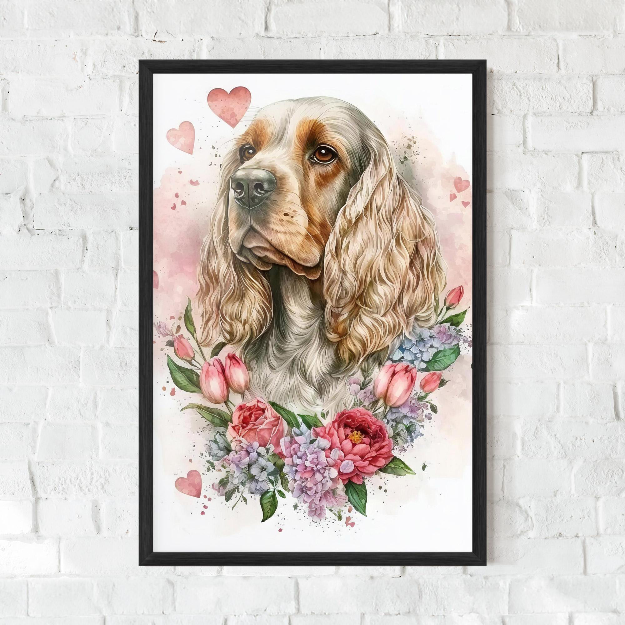 Poster Înrămat Cute Little Cocker mockup 0