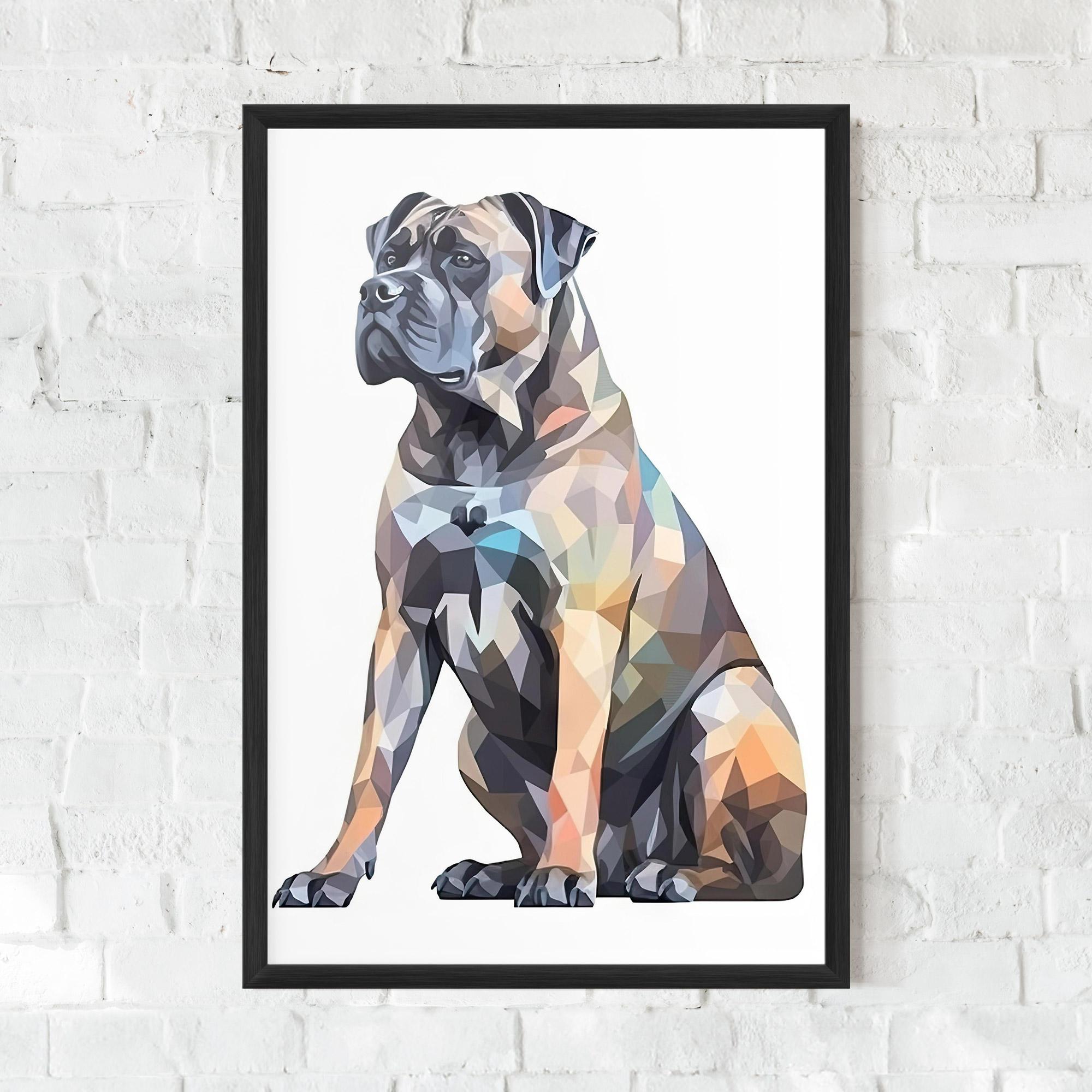 Poster Înrămat Watercolor Cane Corso mockup 0