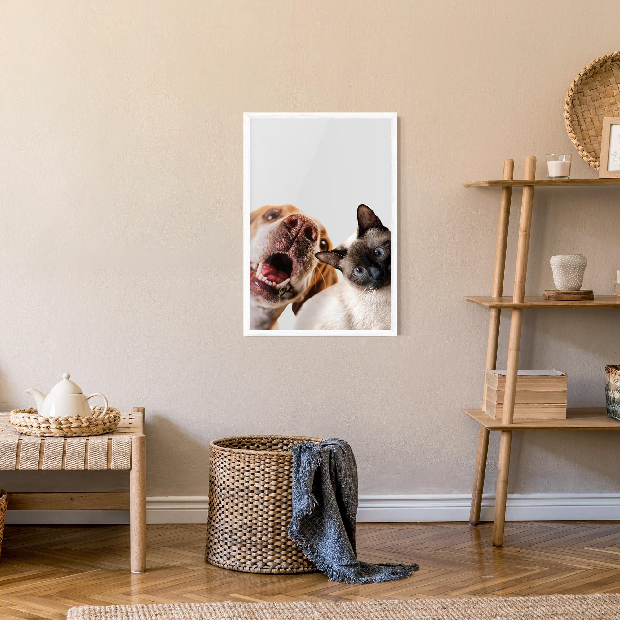 Poster Înrămat Cute Pet Collage mockup 9