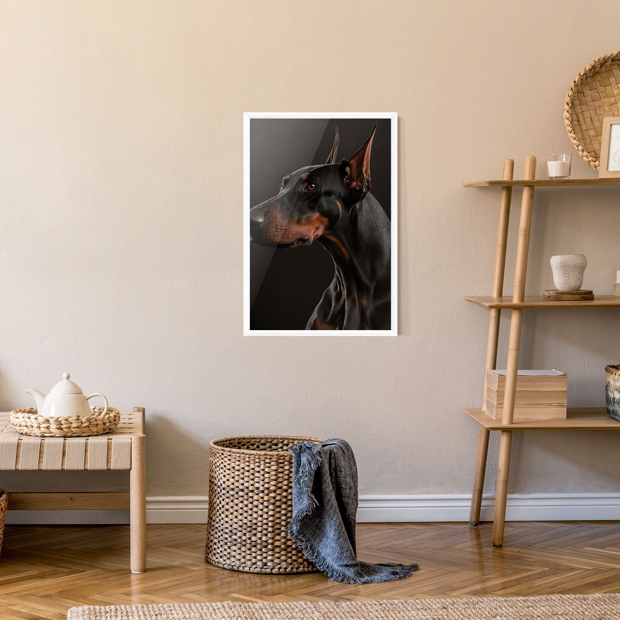 Doberman Dog Portrait mockup 9
