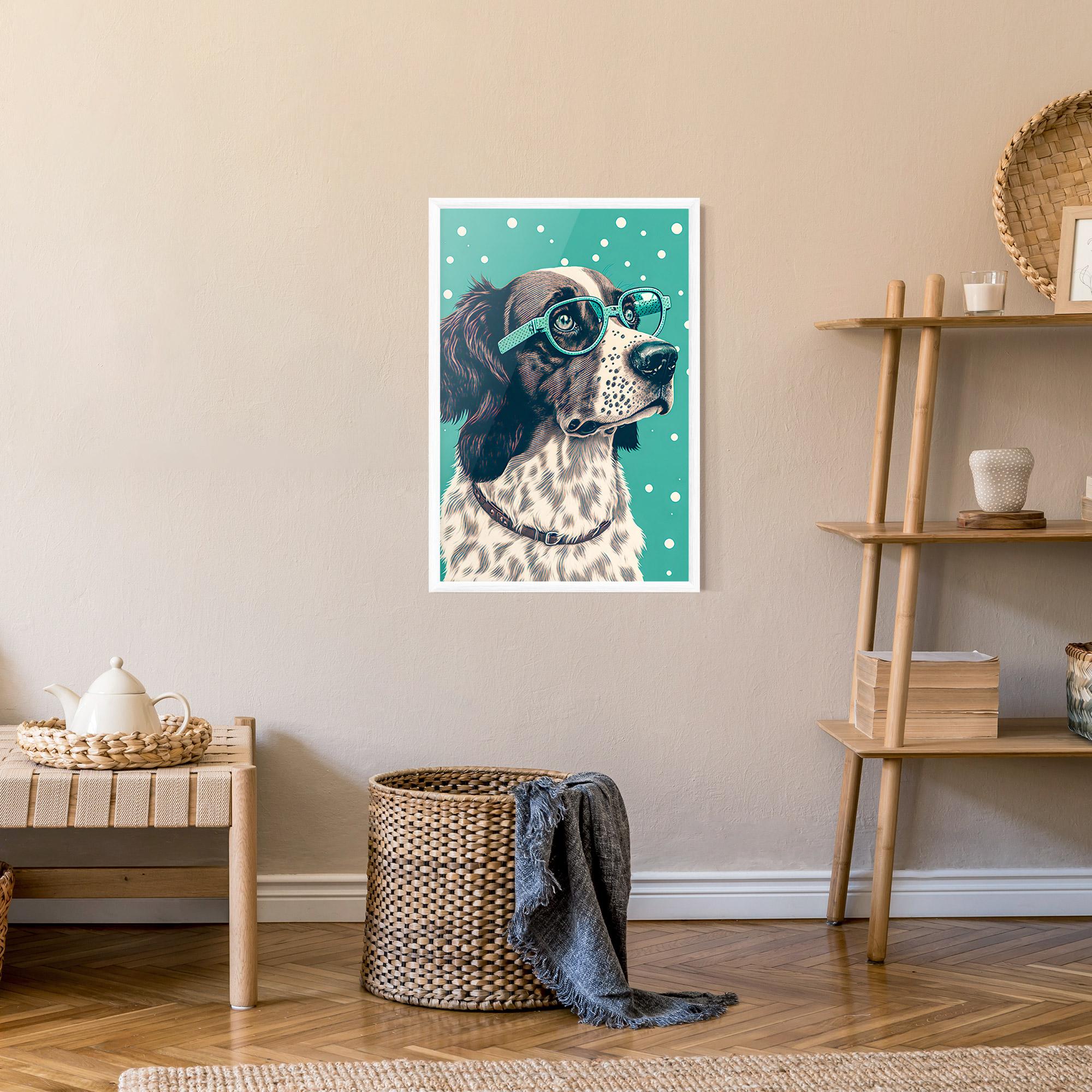 Poster Înrămat Vintage Dog mockup 9