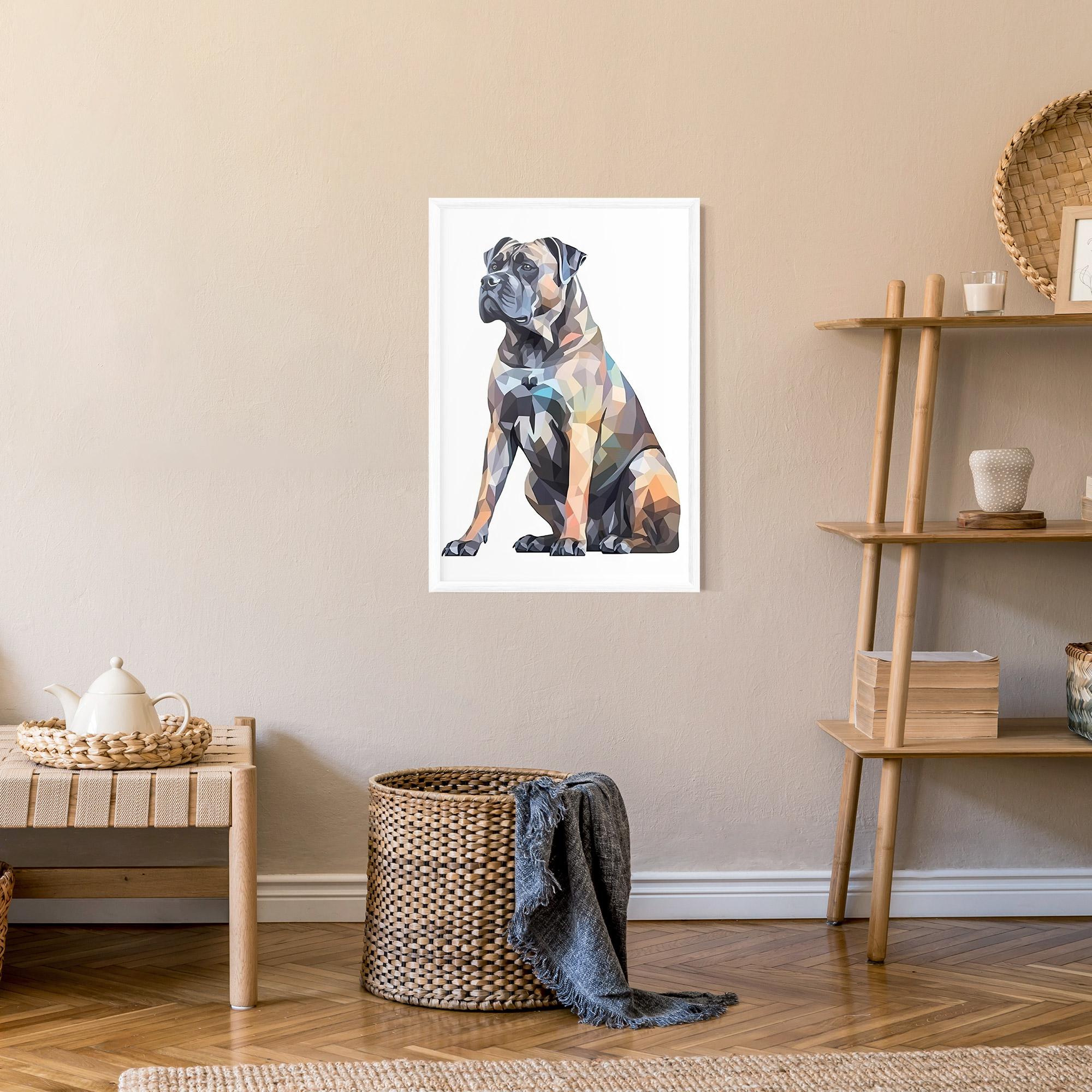 Poster Înrămat Watercolor Cane Corso mockup 9