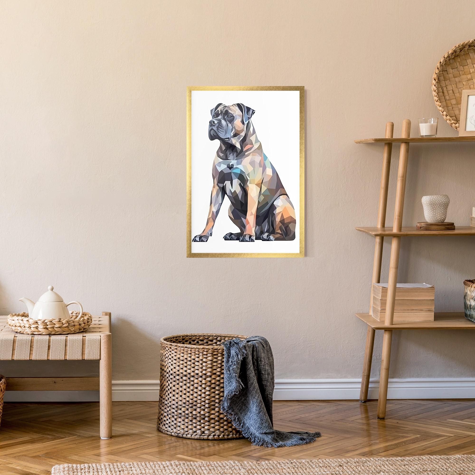 Poster Înrămat Watercolor Cane Corso mockup 9