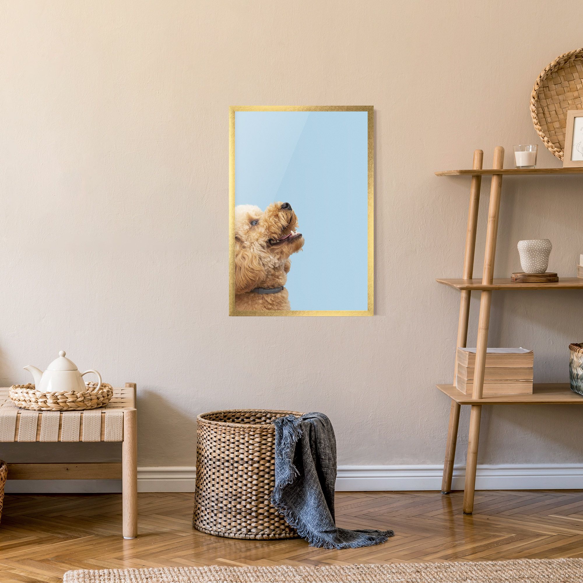 Yellow Cute Dog mockup 9