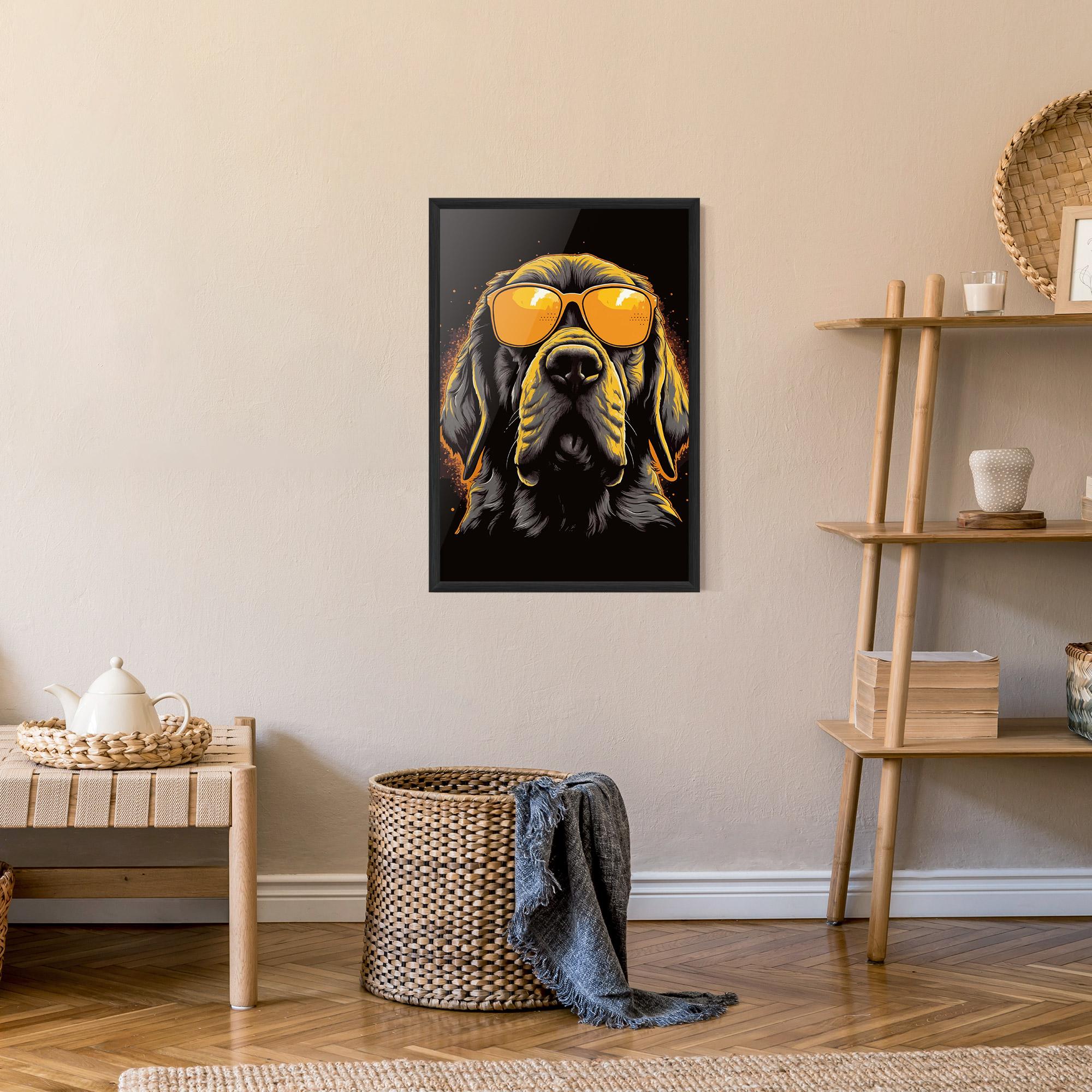 Poster Înrămat Coolest Dog mockup 9