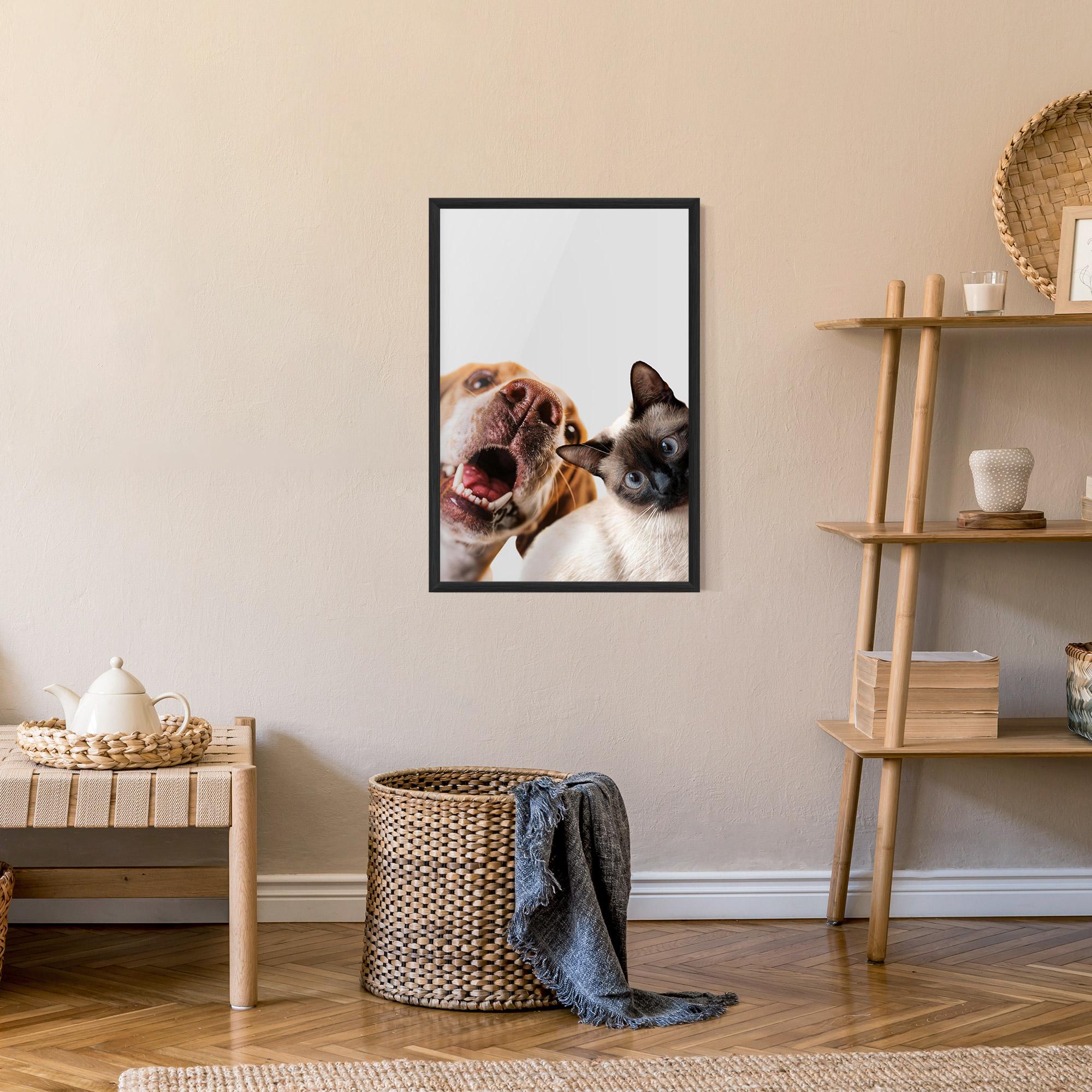 Poster Înrămat Cute Pet Collage mockup 9