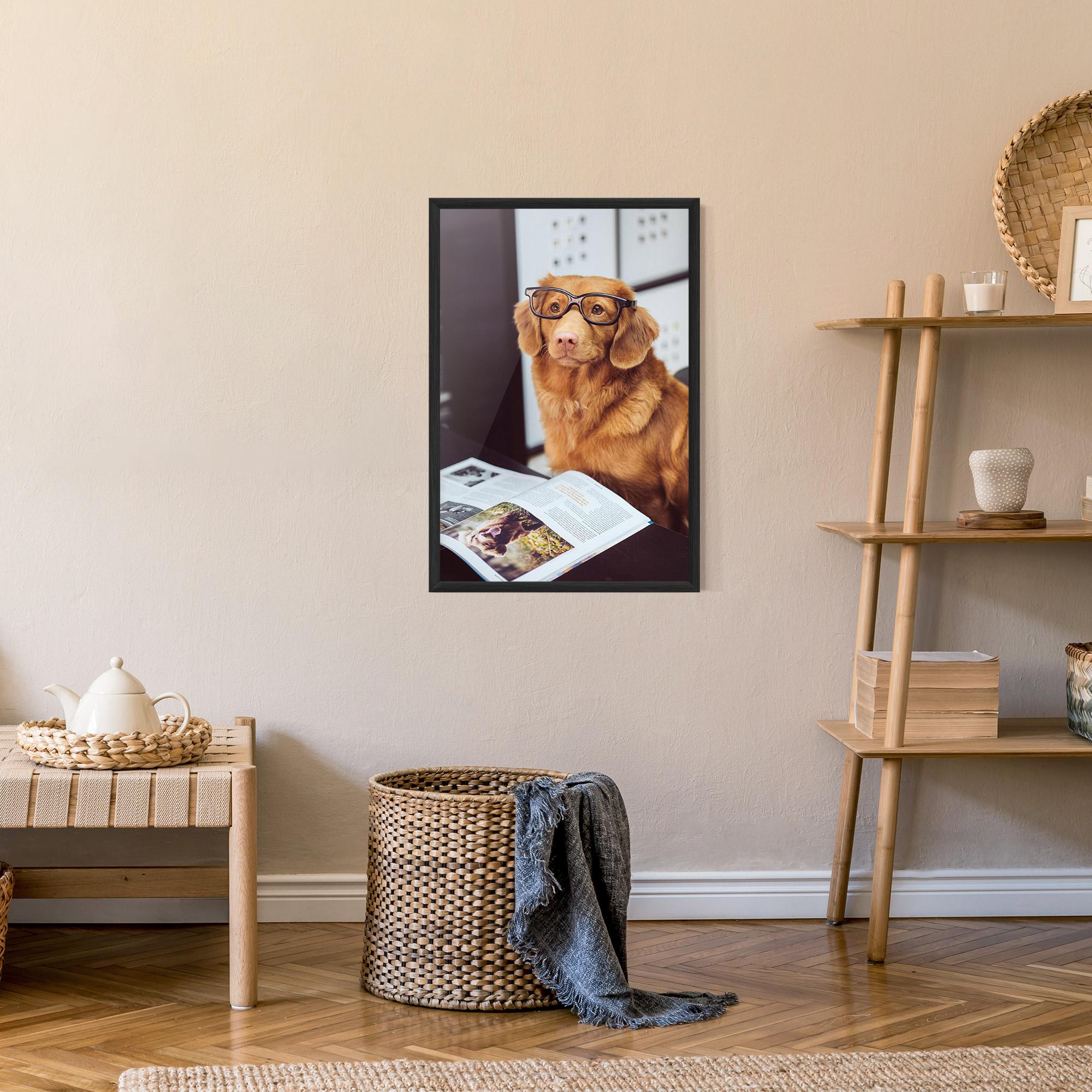 Poster Înrămat Learning Dog mockup 9