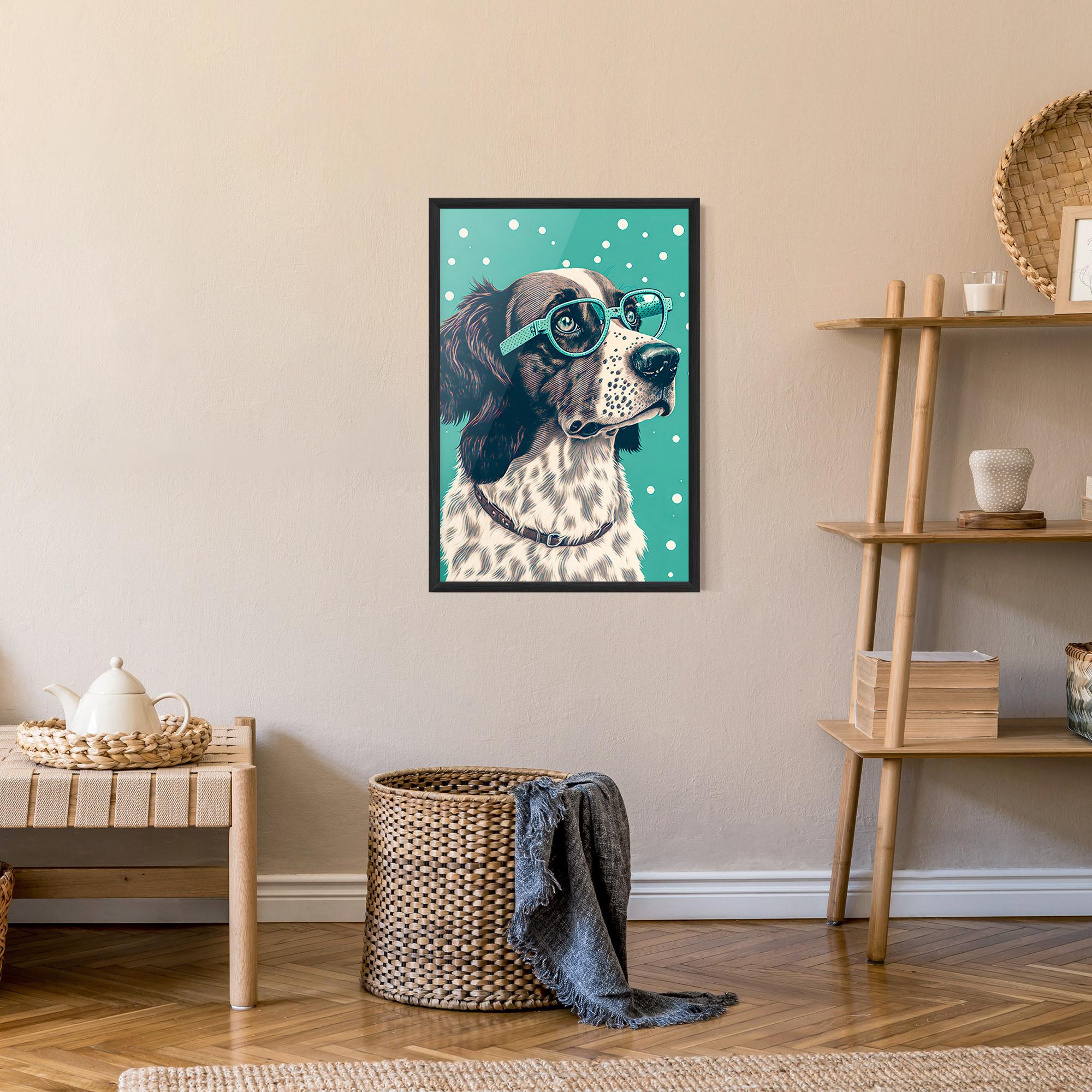 Poster Înrămat Vintage Dog mockup 9