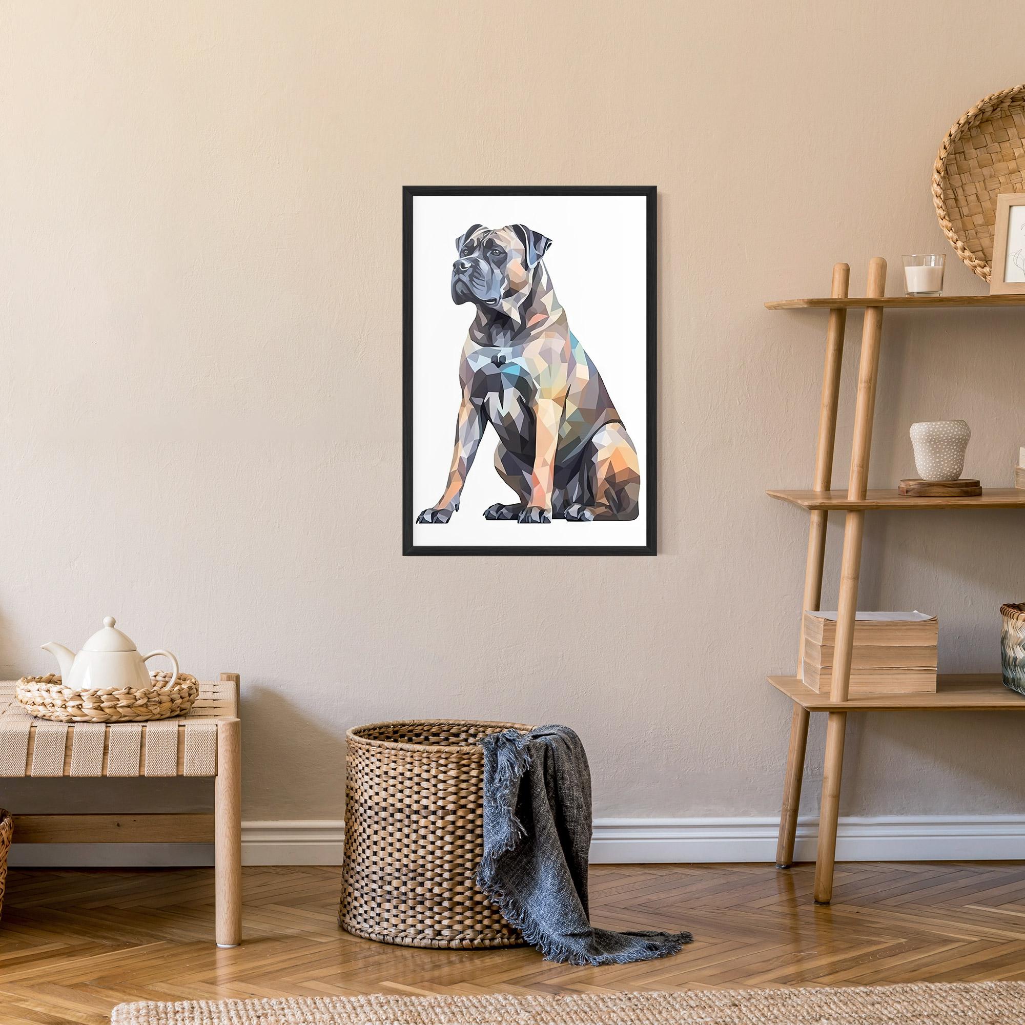 Poster Înrămat Watercolor Cane Corso mockup 9
