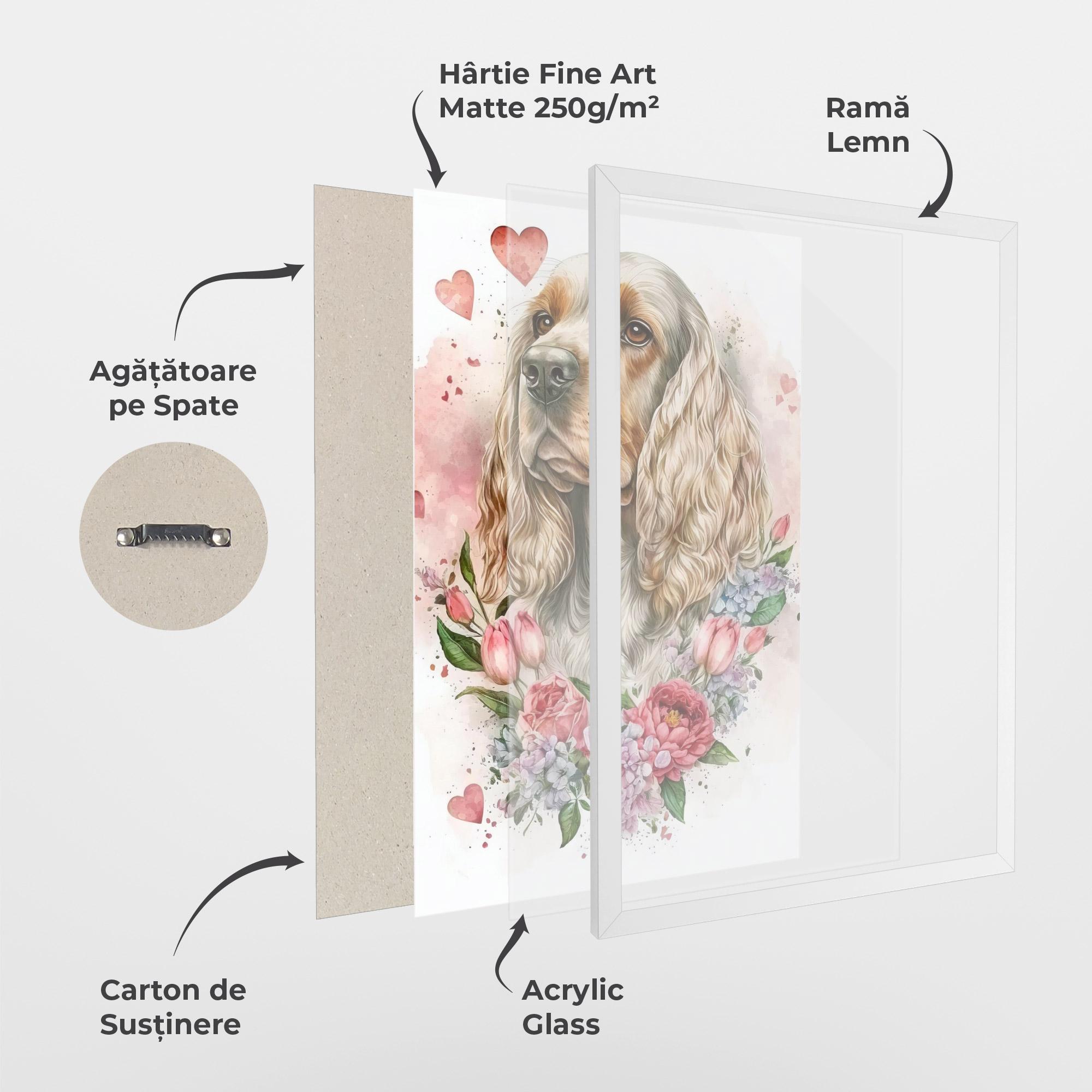 Poster Înrămat Cute Little Cocker mockup 1