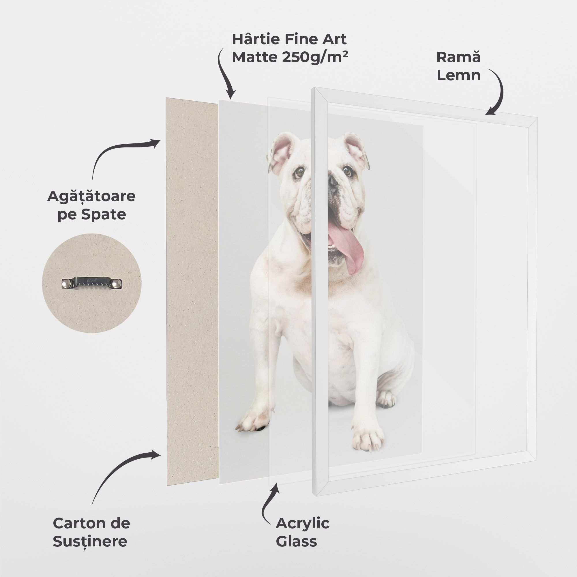 Happy White Dog mockup 1