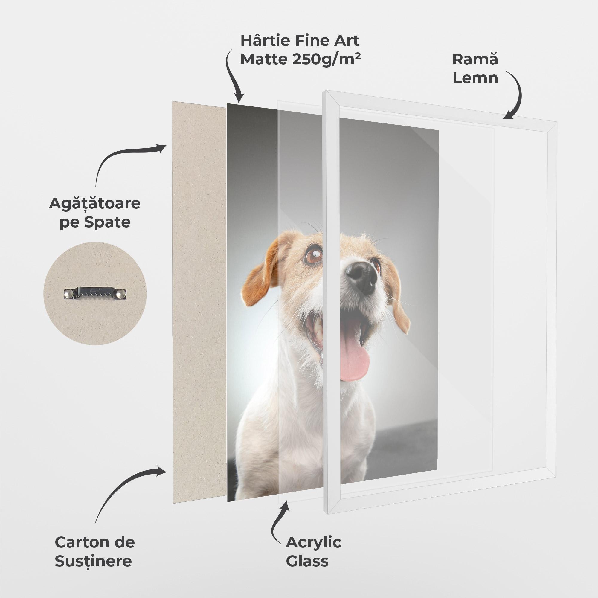 Poster Înrămat Jack Russell Terrier mockup 1