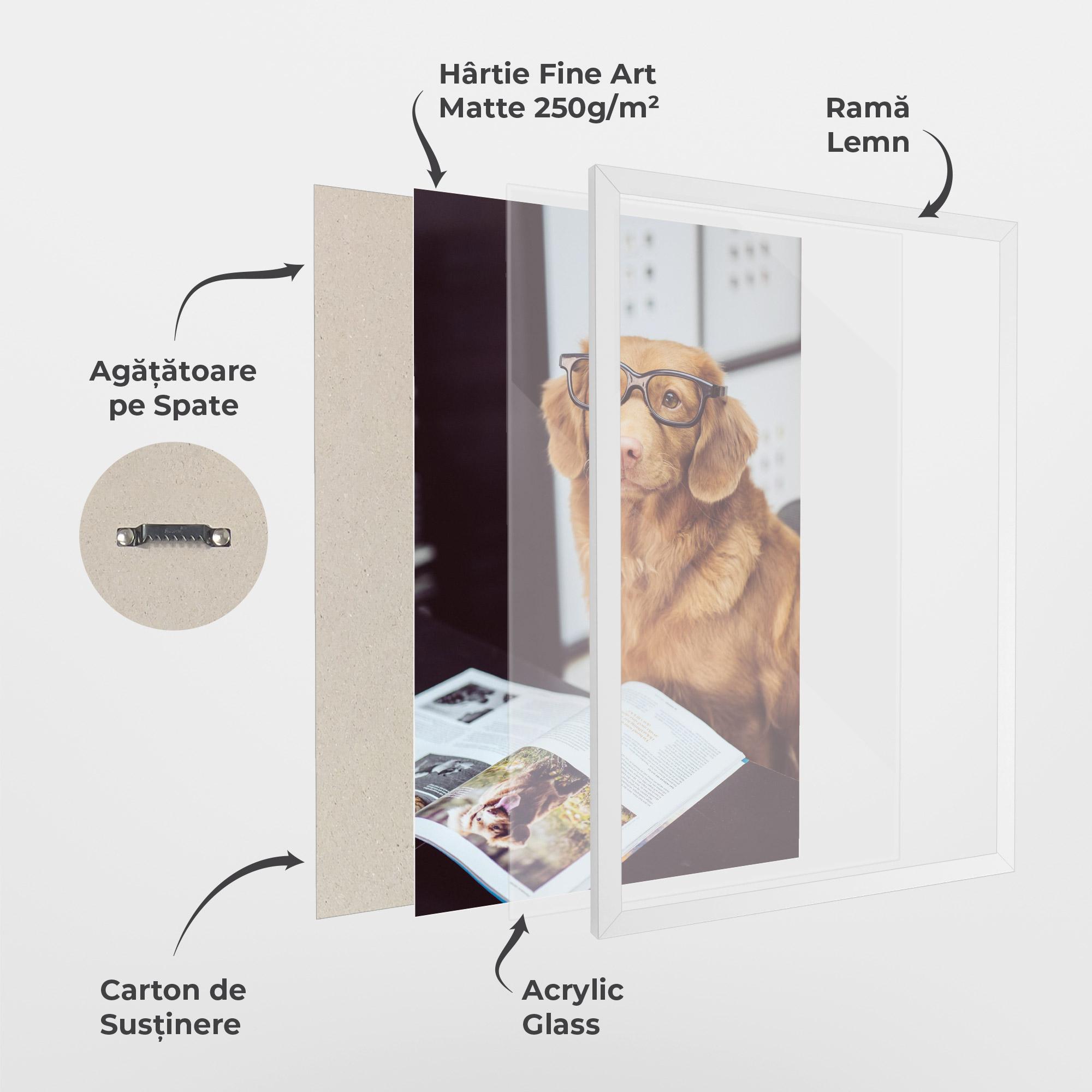 Poster Înrămat Learning Dog mockup 1