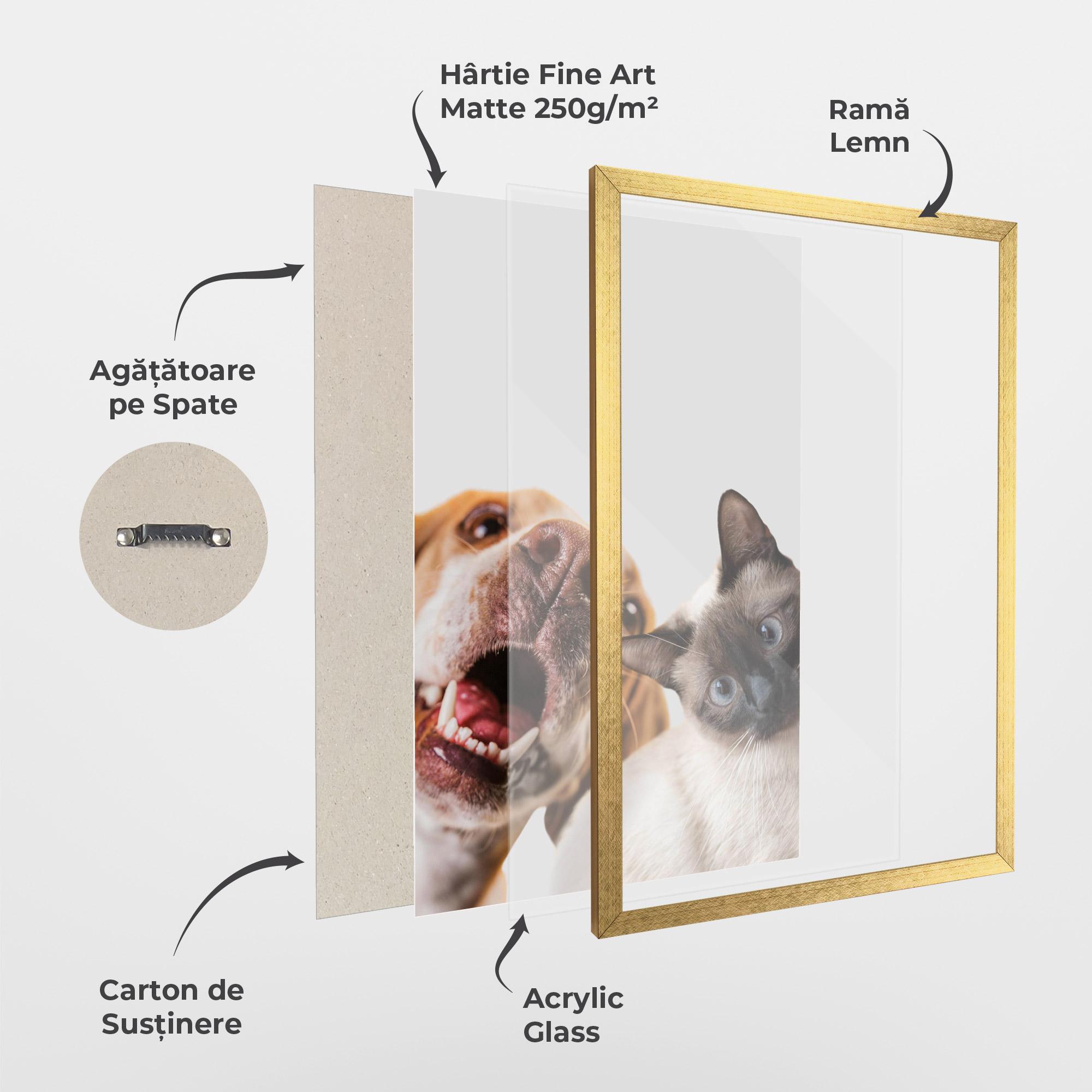 Poster Înrămat Cute Pet Collage mockup 1