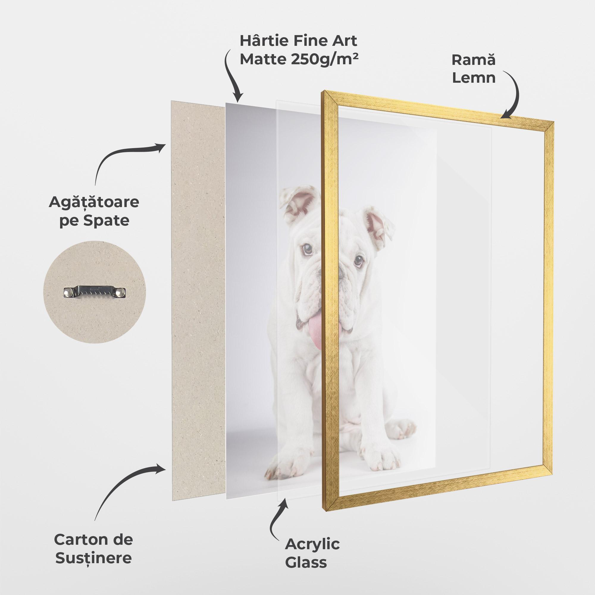 Poster Înrămat English Bulldog mockup 1