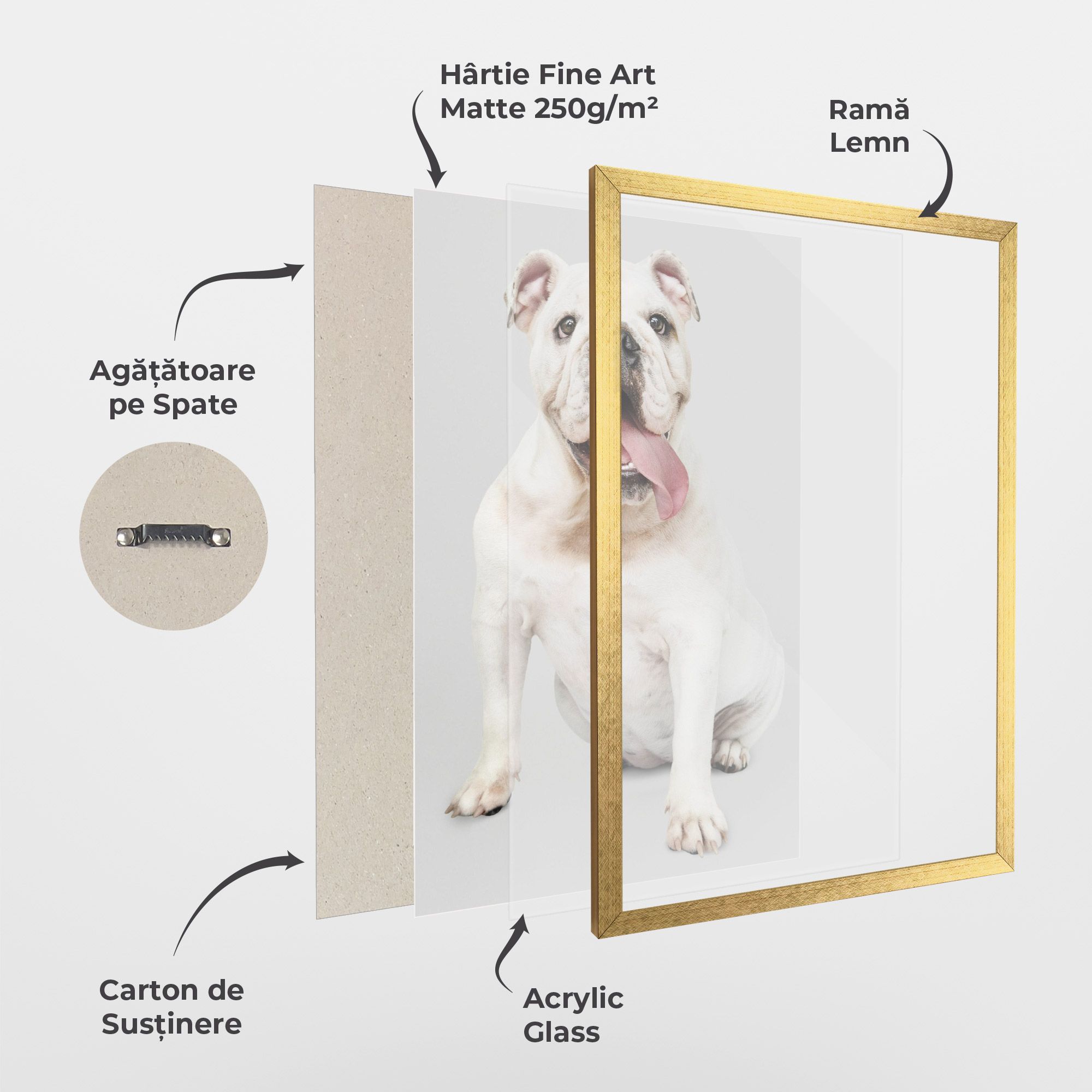 Happy White Dog mockup 1