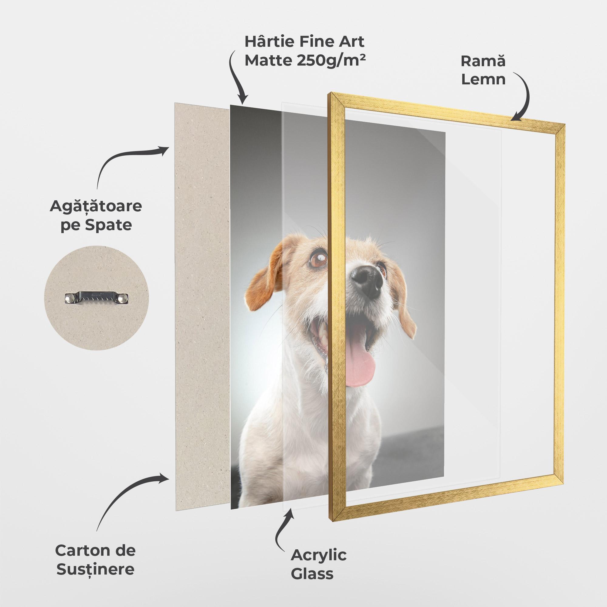Poster Înrămat Jack Russell Terrier mockup 1