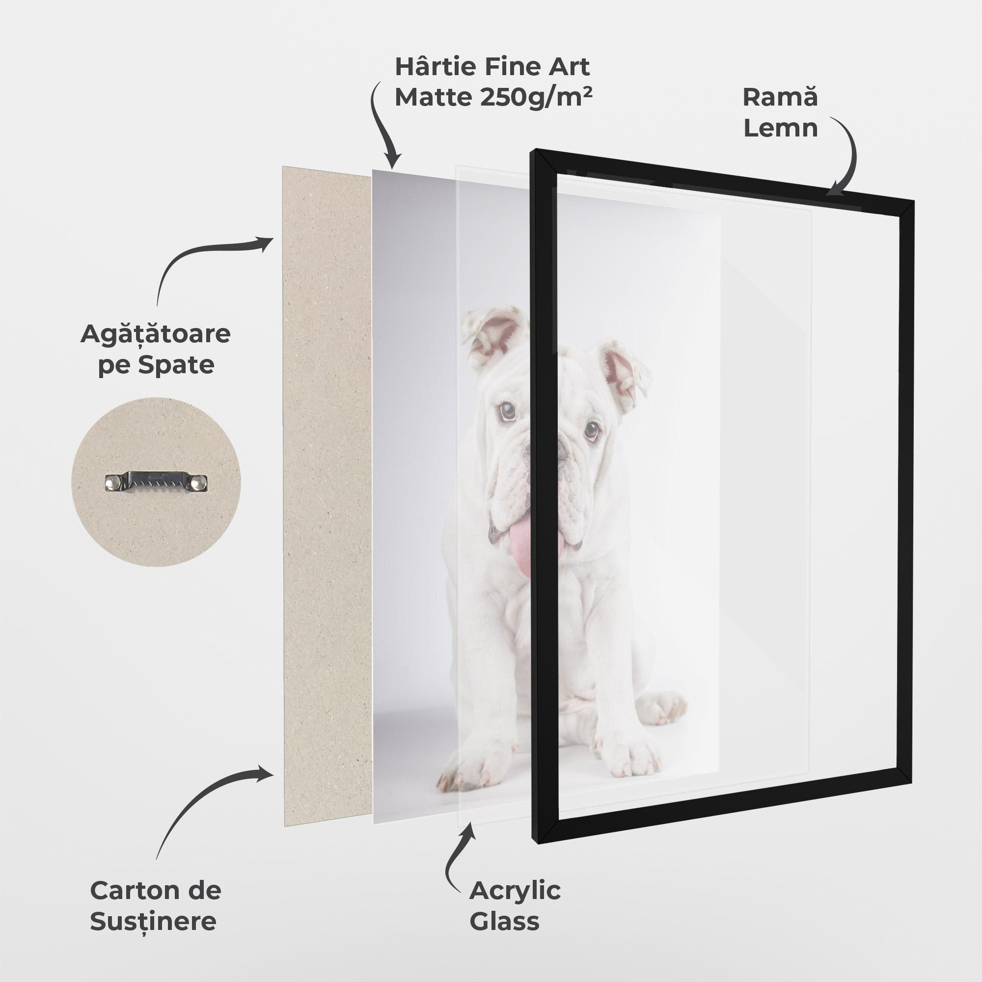 Poster Înrămat English Bulldog mockup 1