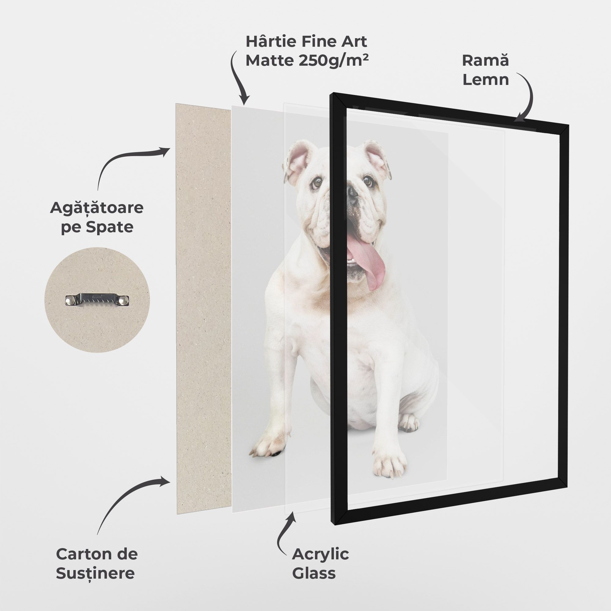 Happy White Dog mockup 1