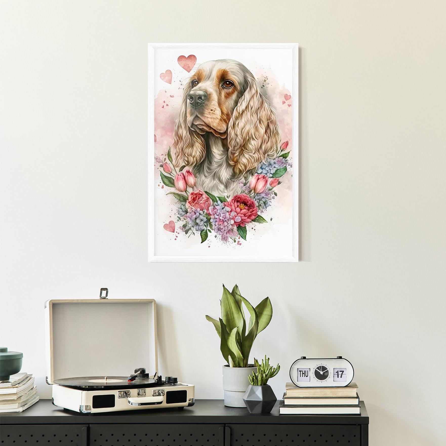 Poster Înrămat Cute Little Cocker mockup 2