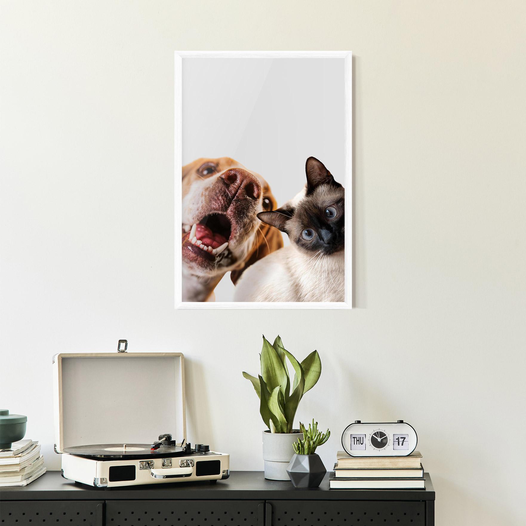 Poster Înrămat Cute Pet Collage mockup 2