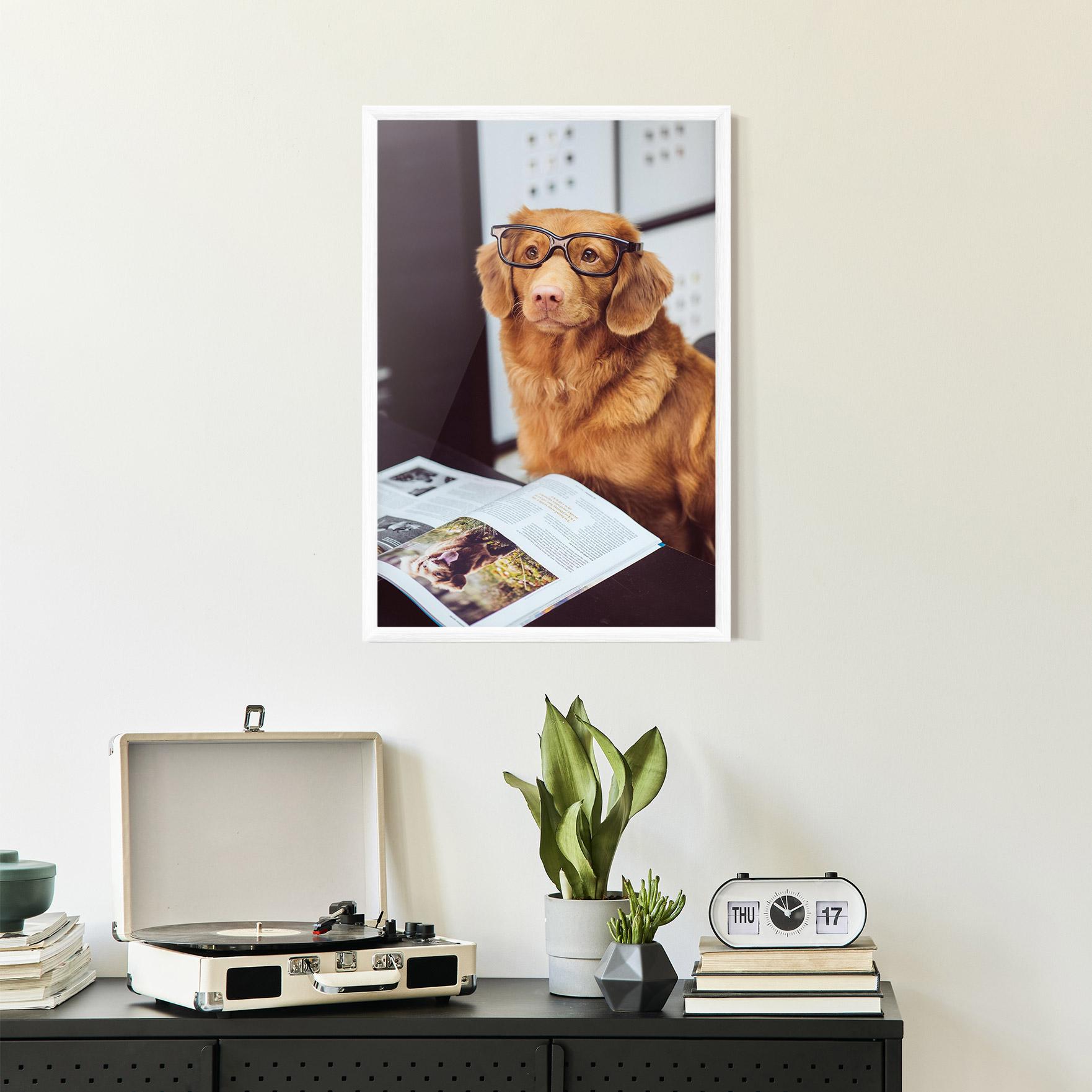 Poster Înrămat Learning Dog mockup 2