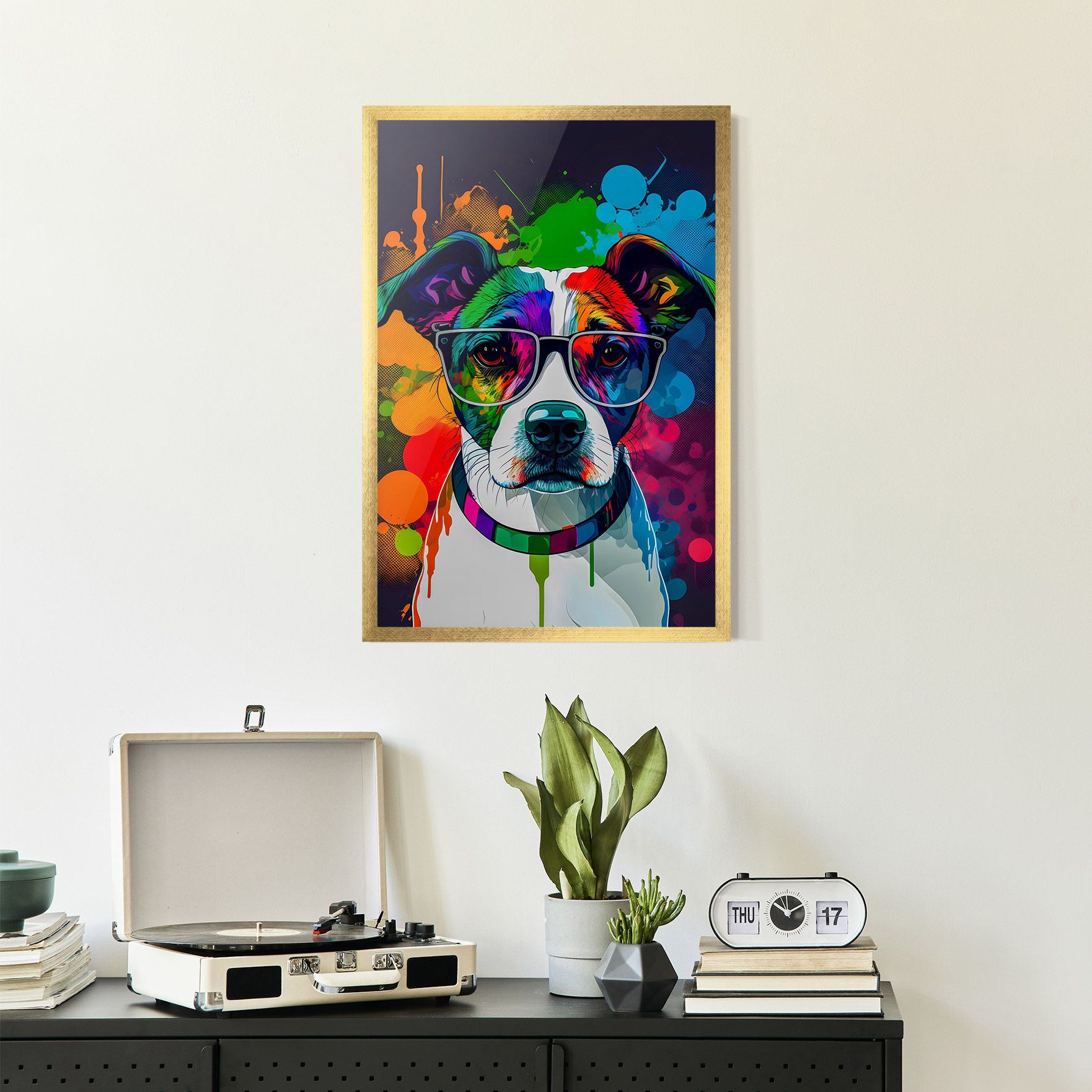Colorful Dog mockup 2