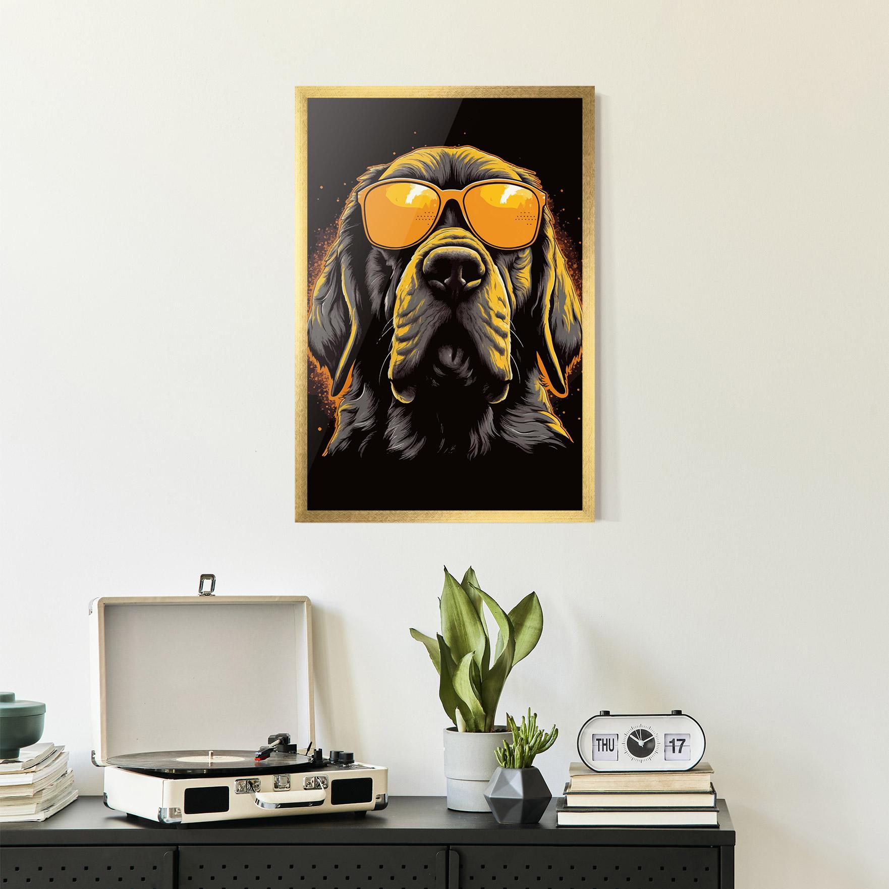 Poster Înrămat Coolest Dog mockup 2