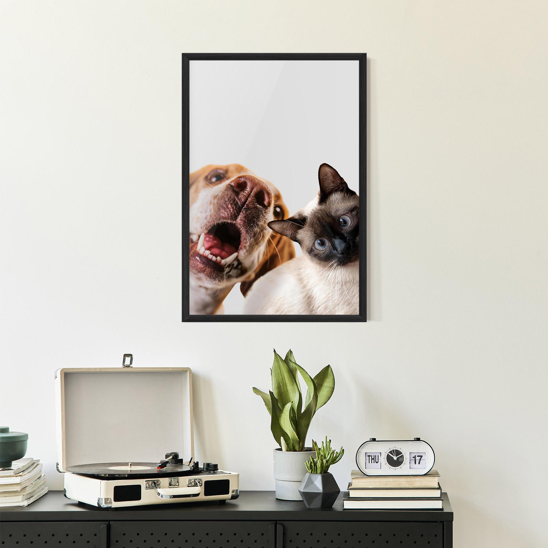 Poster Înrămat Cute Pet Collage mockup 2