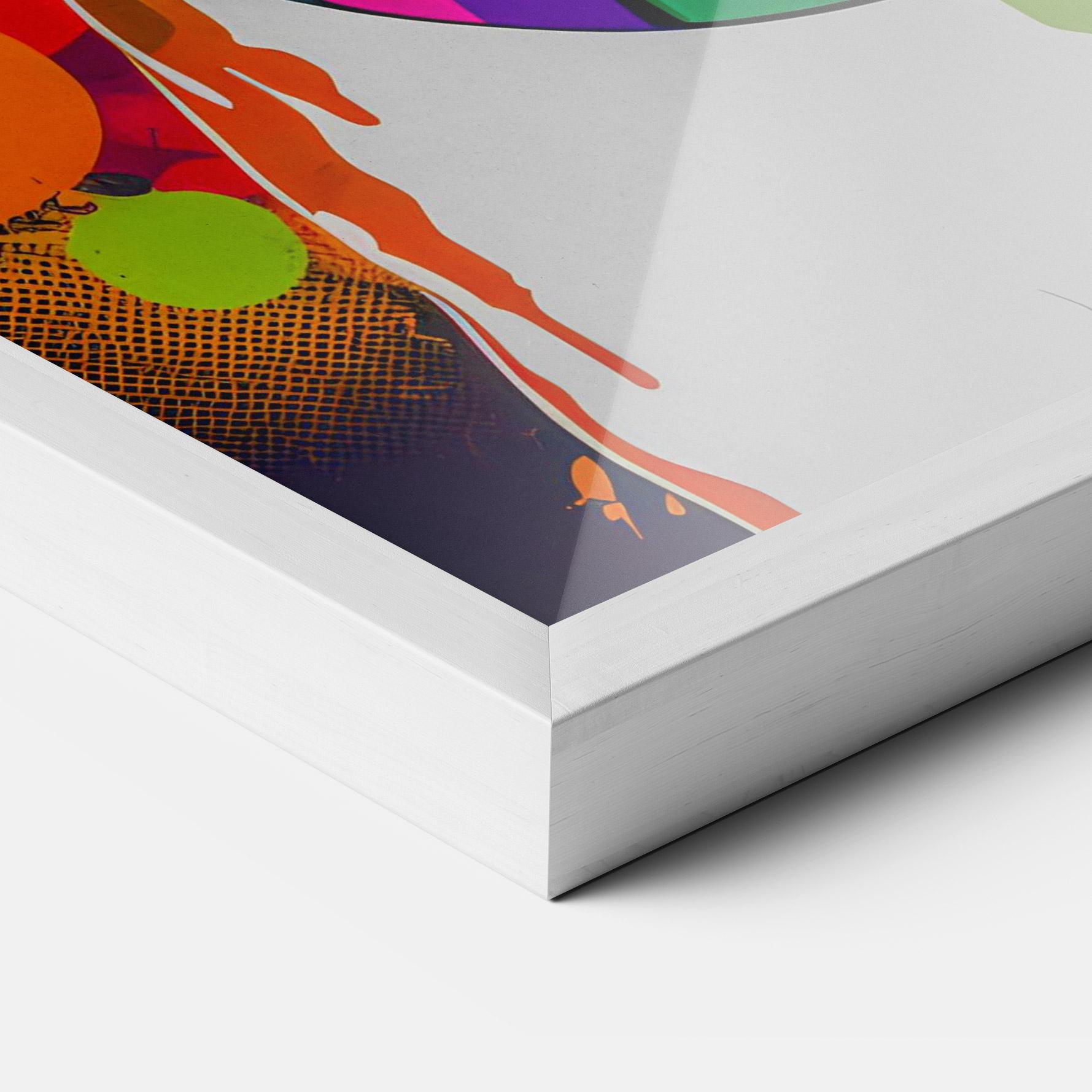 Poster Înrămat Colorful Dog mockup 3